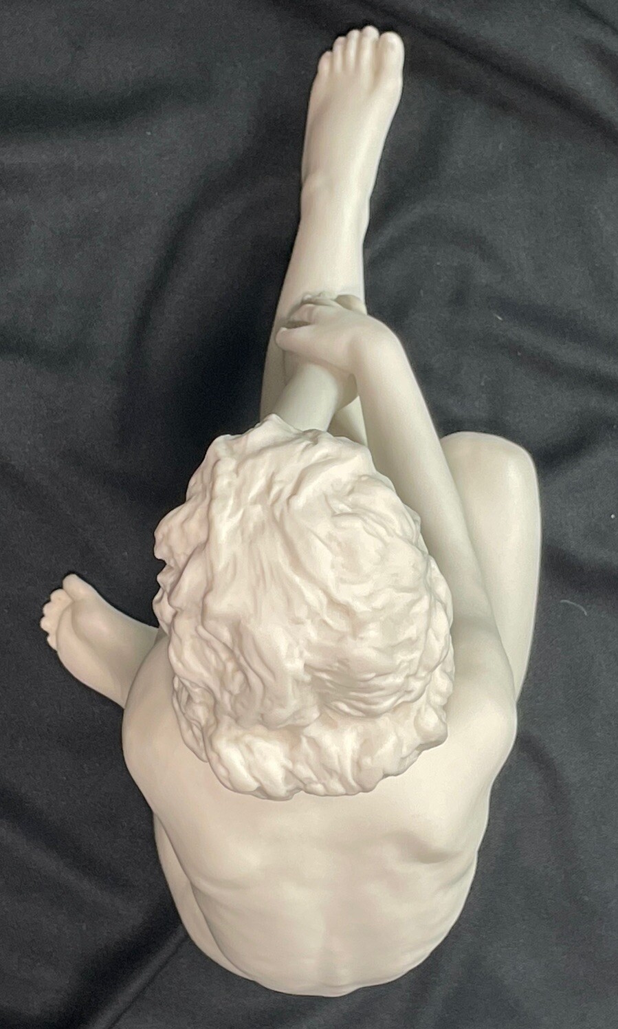 HUTSCHENREUTHER Porcelain Bisque Nude Seated Woman by CARL WERNER Germany Mint!