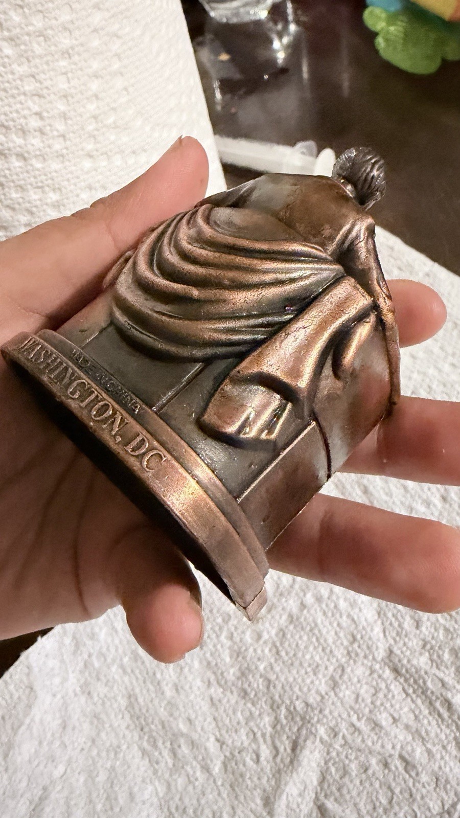 Bronze Metal Abraham Lincoln Figurine Statue Washington, D.C. 3D sharpener