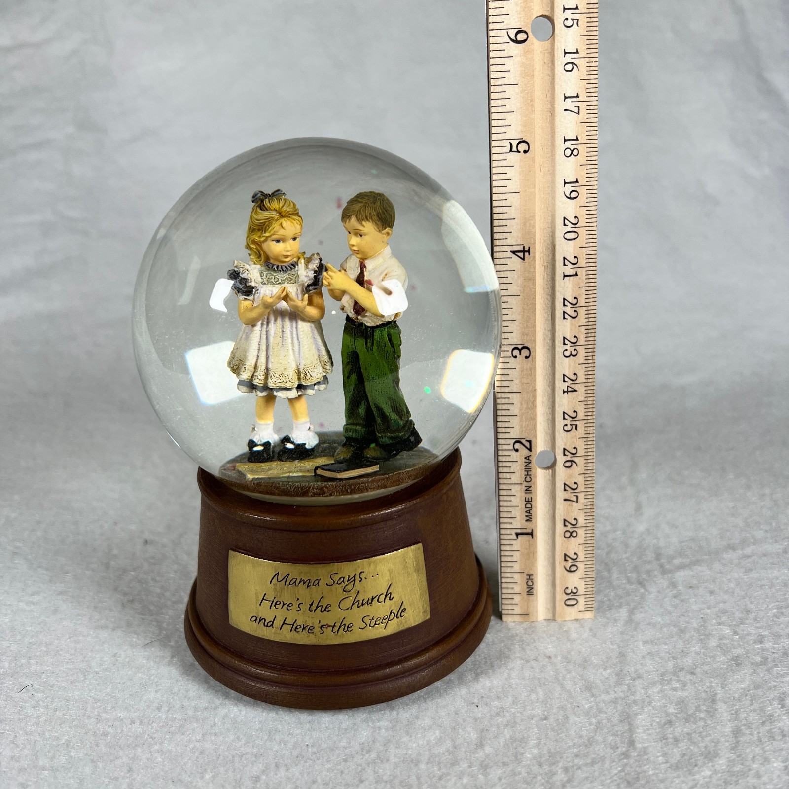 Kathy Andrews Fincher Snow Globe Church Steeple DEMDACO