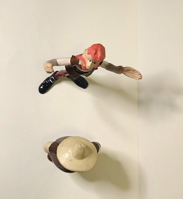 Don Quixote Sancho Panza PVC Figurines 1979 Eura Spain