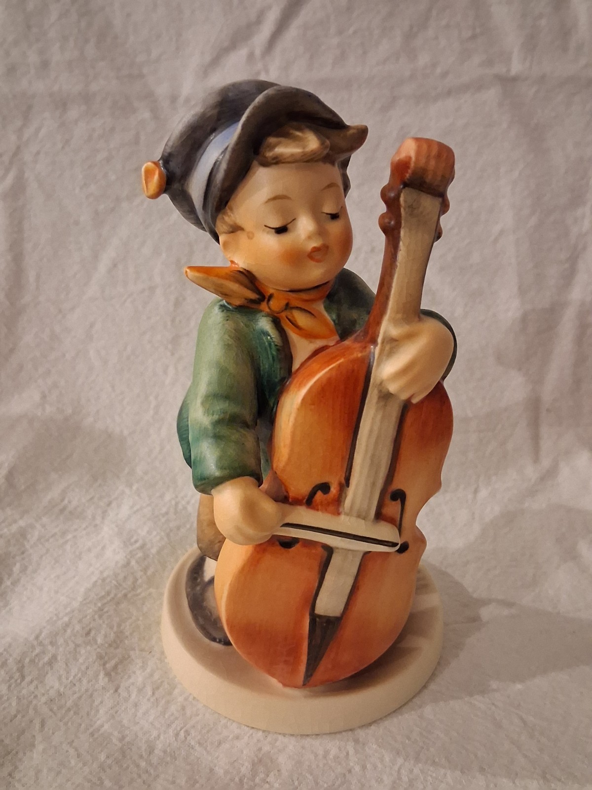 Vintage 1960s Hummel Goebel “Sweet Music” Boy with Cello #186, TMK-3