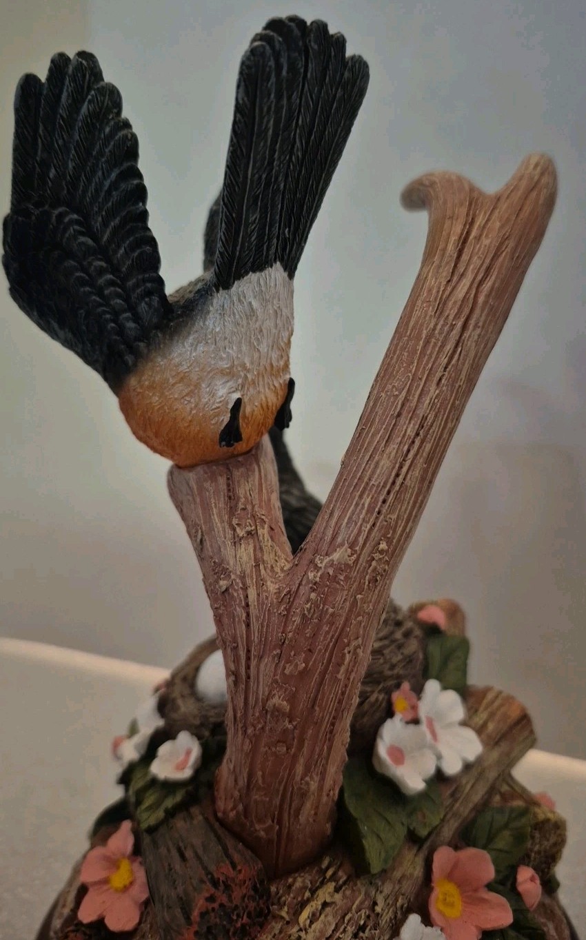 Bradford Exchange Red Red Robins Nature’s Masterpieces Songbird Sculpture