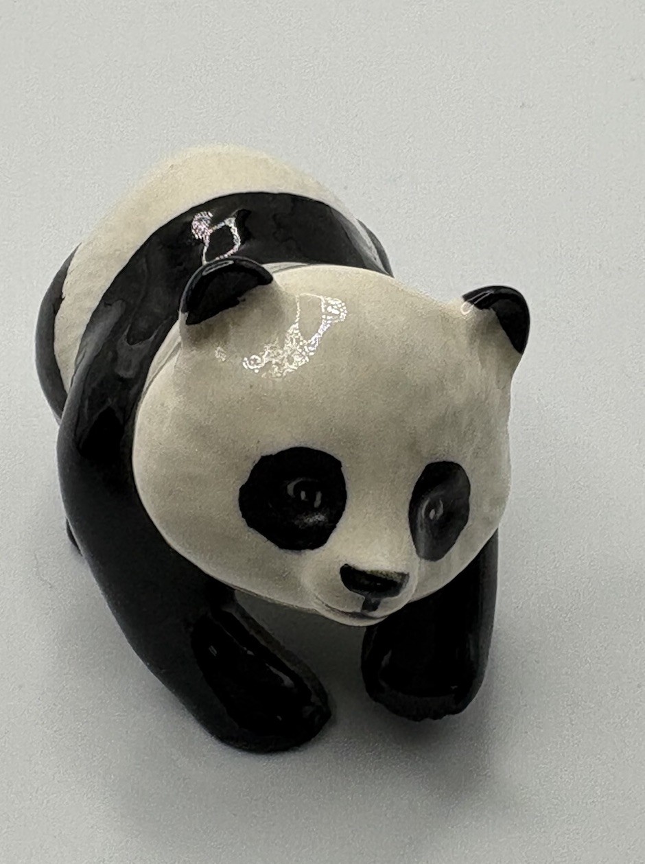 Vintage Beswick England Curious Baby Panda Bear Porcelain Figurine Marked 2.5”