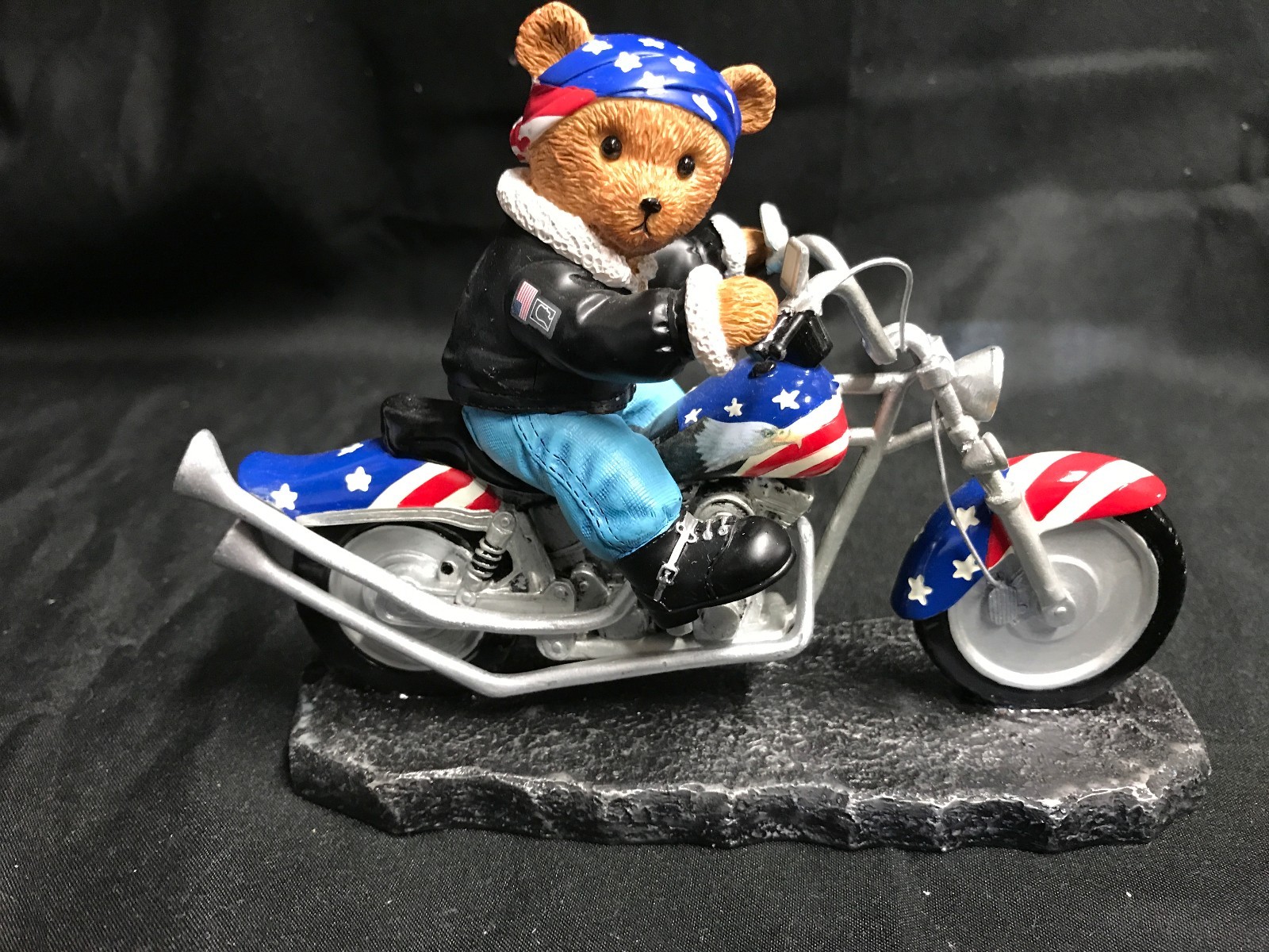 “Bear To Be Wild” Born to Ride Collection ~ #1482G ~ 4 1/2″ Tall x 5 1/2″ Wide