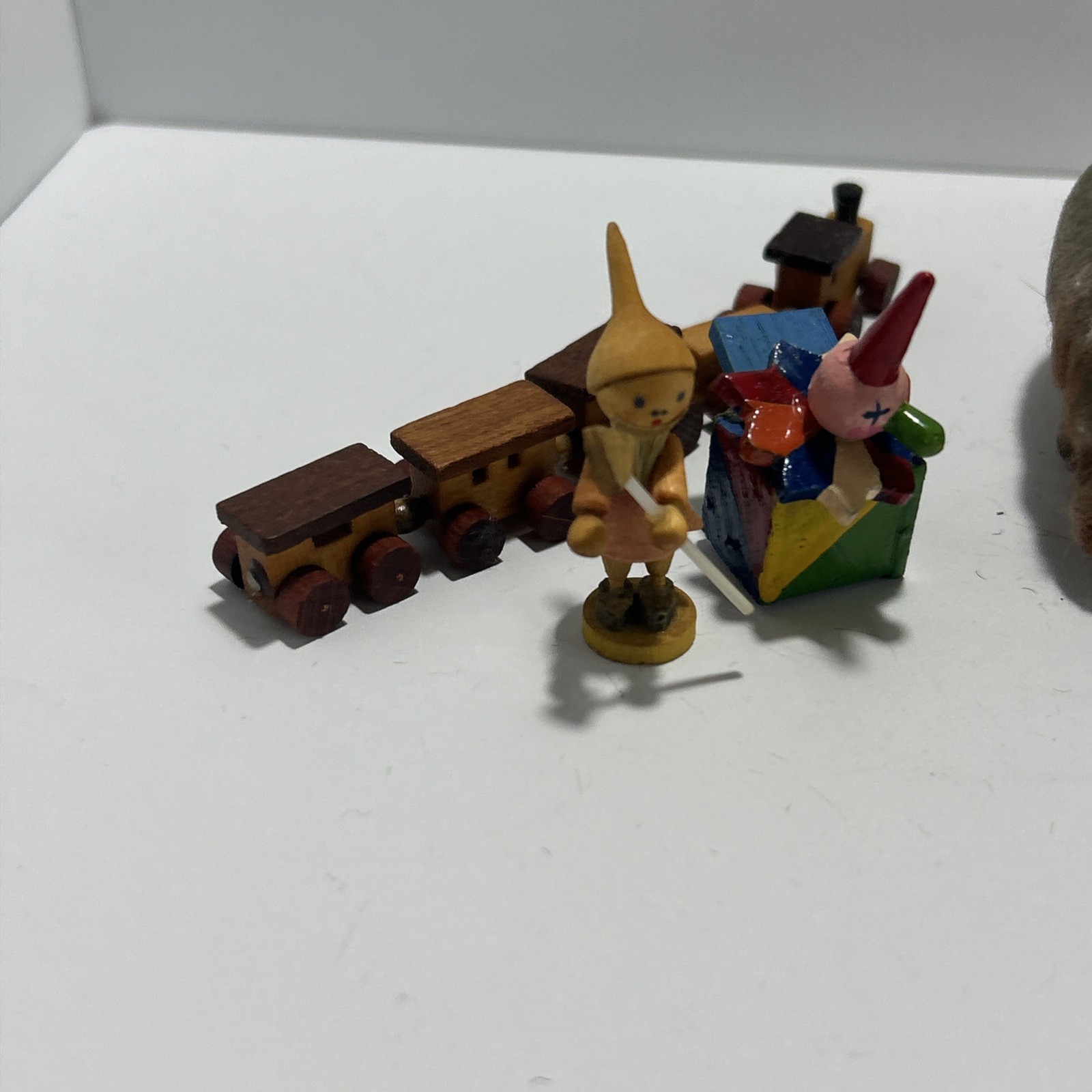 Random Lot Of Figurines Glass Animals Wood Fox Deer
