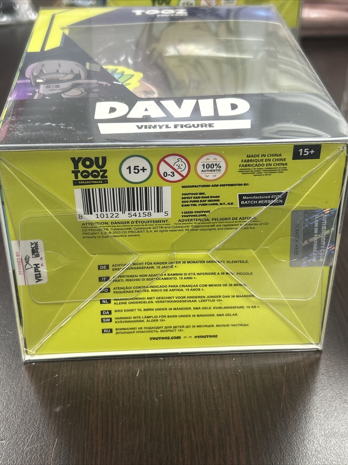 Youtooz Cyberpunk Edgerunners – David * Vinyl Figurine * NEW