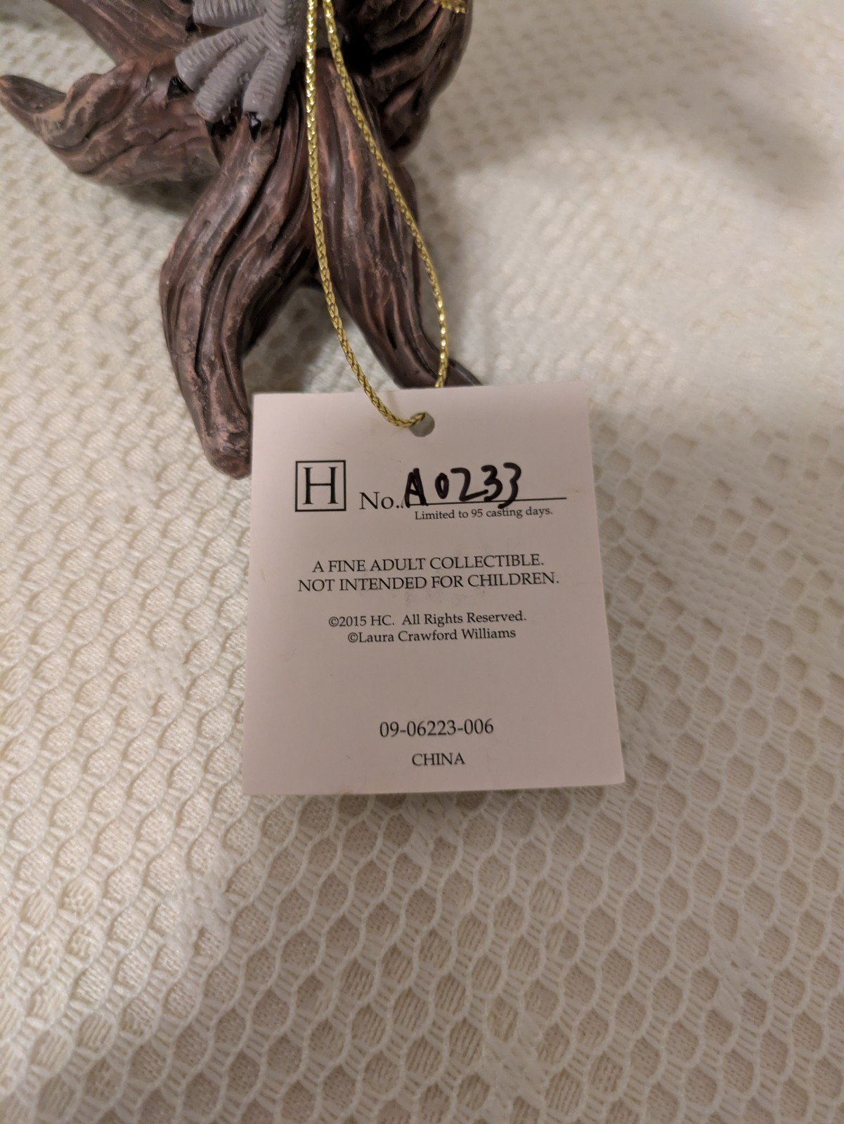 “Sharing Is Sweet” Laura Crawford Williams Owl Figurine The Hamilton Collection