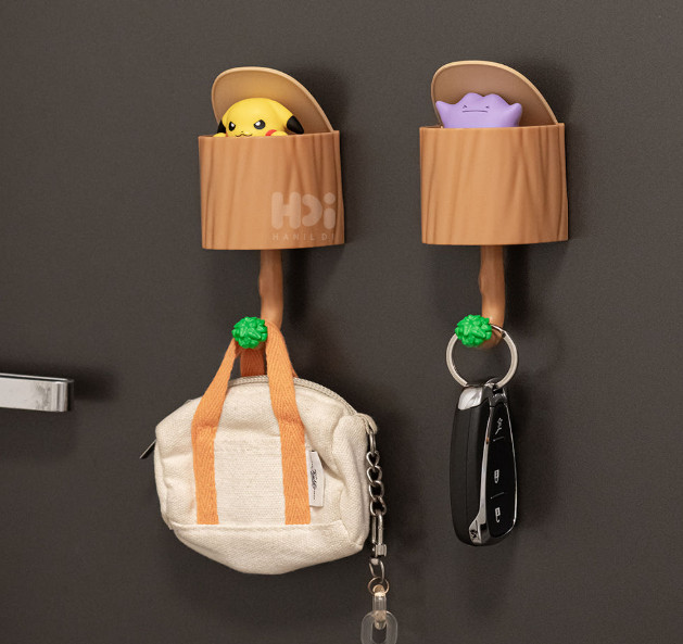 Pokémon Pikachu Ditto Magnetic Hook Figure Official Wall Decor