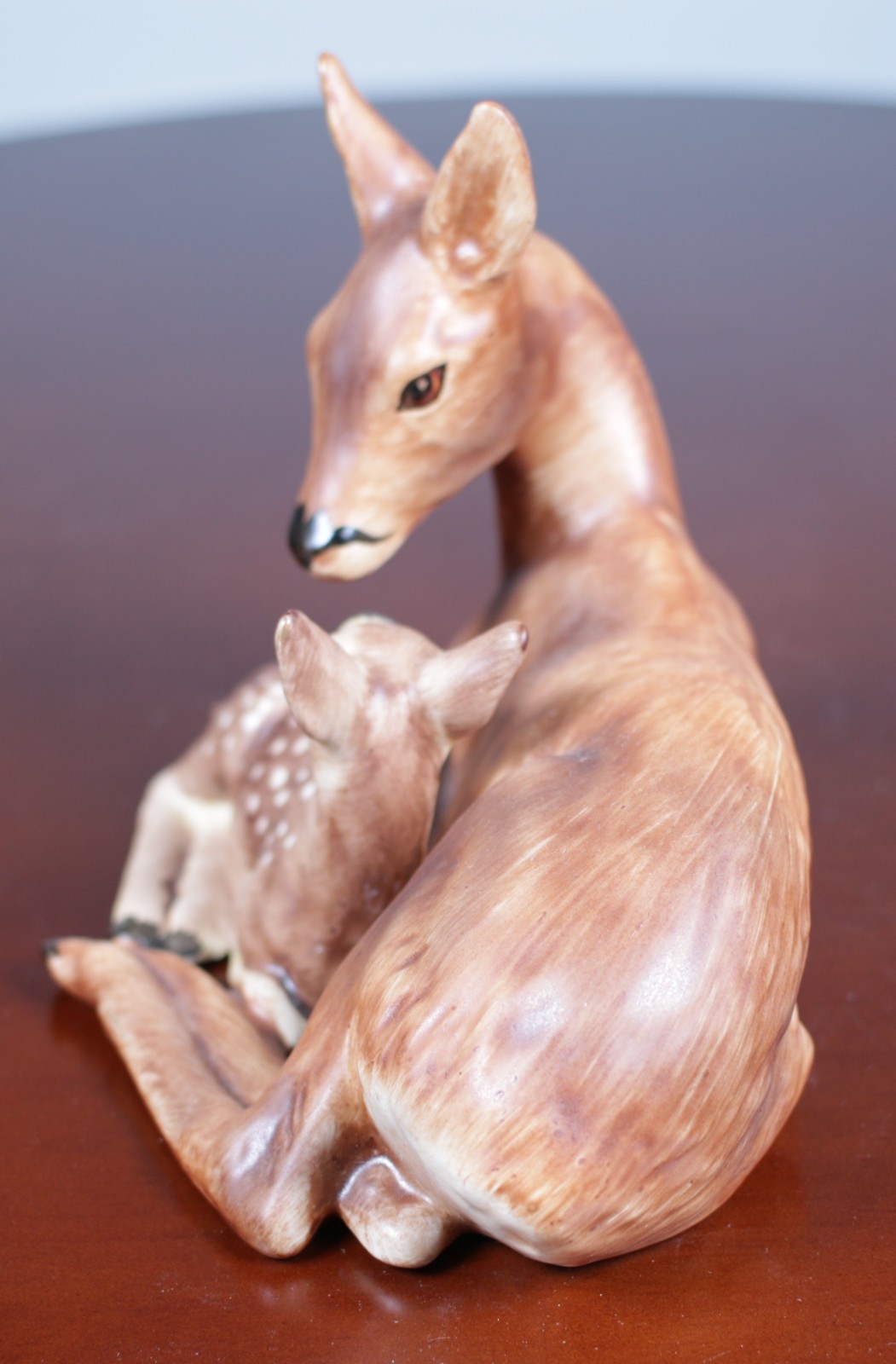 Goebel Porcelain Plate and Figurine Deer Fawn Mother’s Day Gift 1978 Vintage