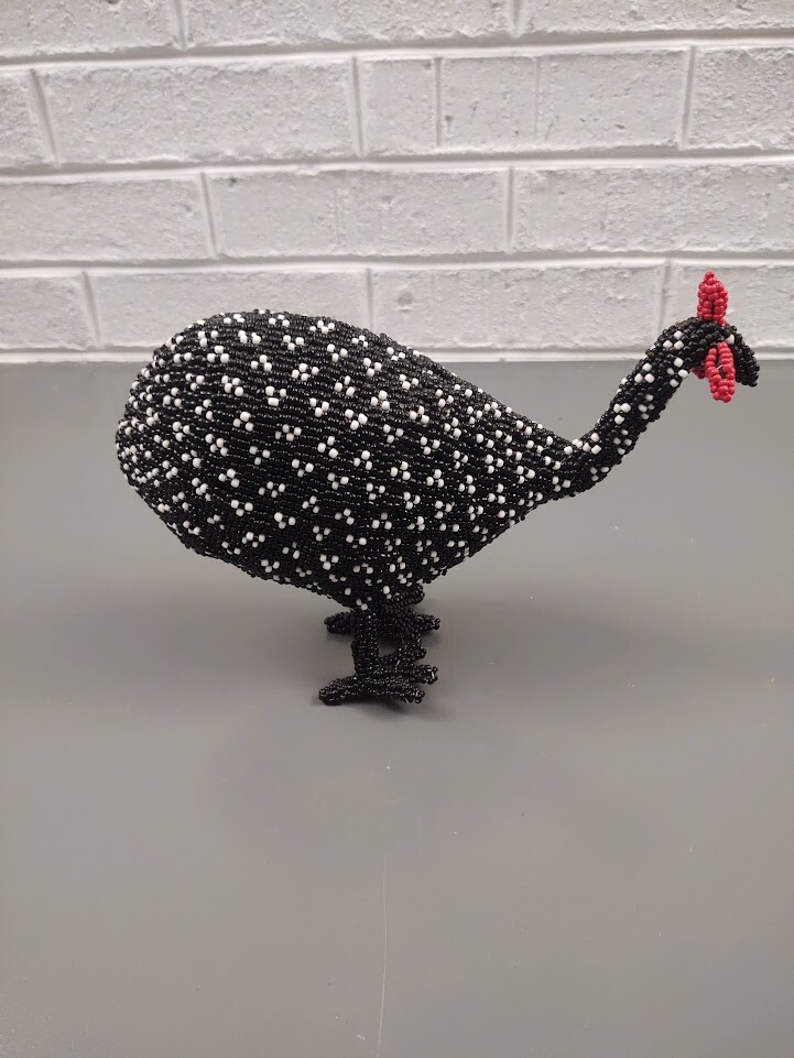 Guinea Hen Beaded Artisan Handmade Figurine – CUTE