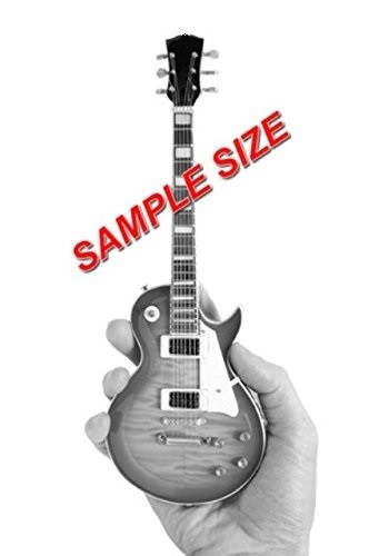 Miniature Portrait Guitar For DAVID BOWIE Memorabilia Free Stand Display GIFT