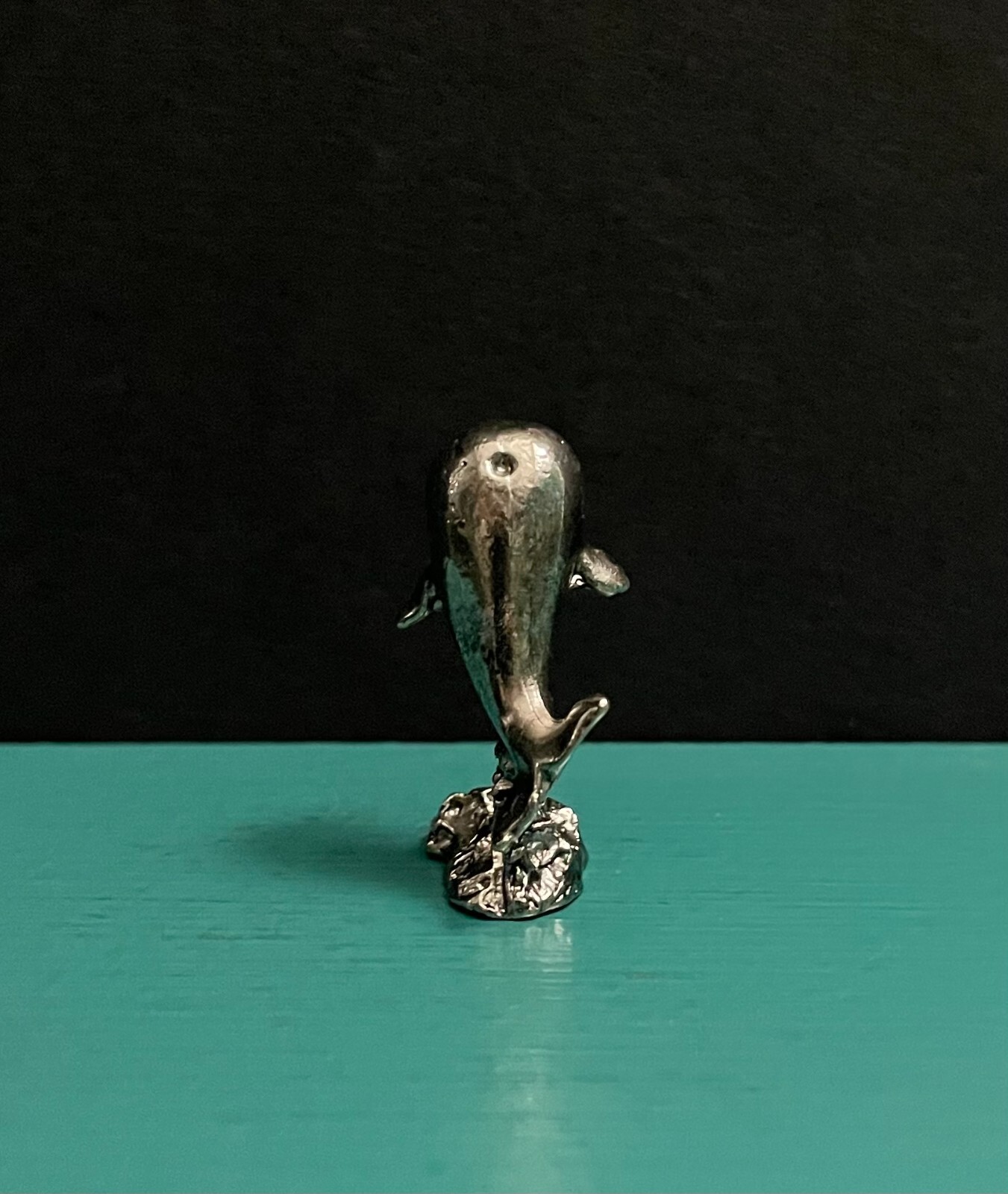Pewter Sperm Killer Whale Cachalot Moby Dick Ocean Sea Cartoon Mini Art Figurine