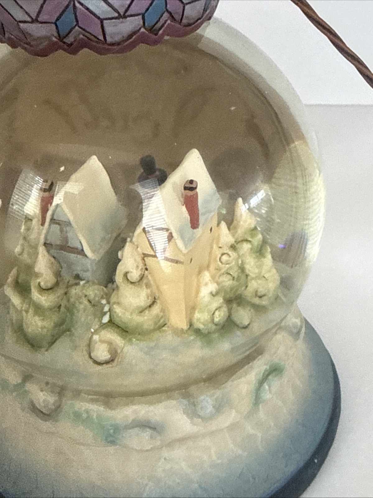 Jim Shore Frosty Days Warm Hearts 4017628 Snowman w Winter Scene Waterball 2010