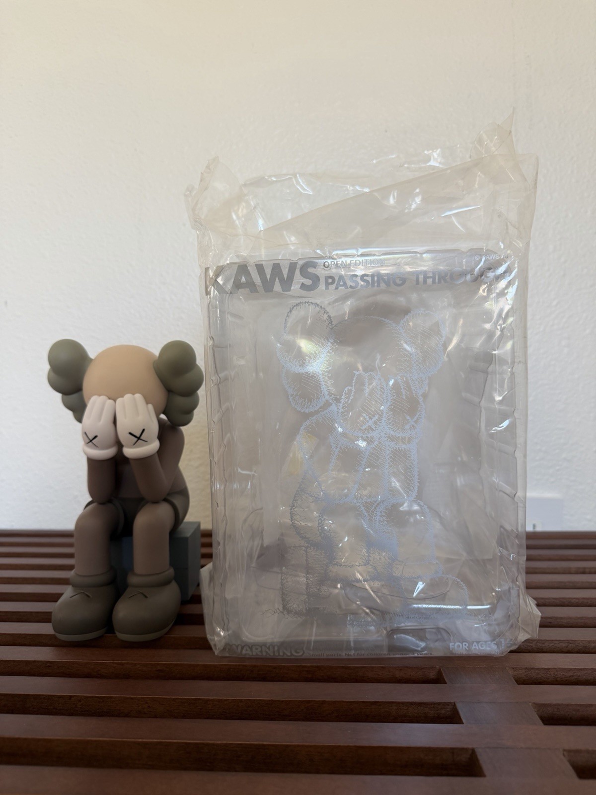 KAWS Open Edition Brown Seated Companion Figure 13” w/ Original Box Authentic