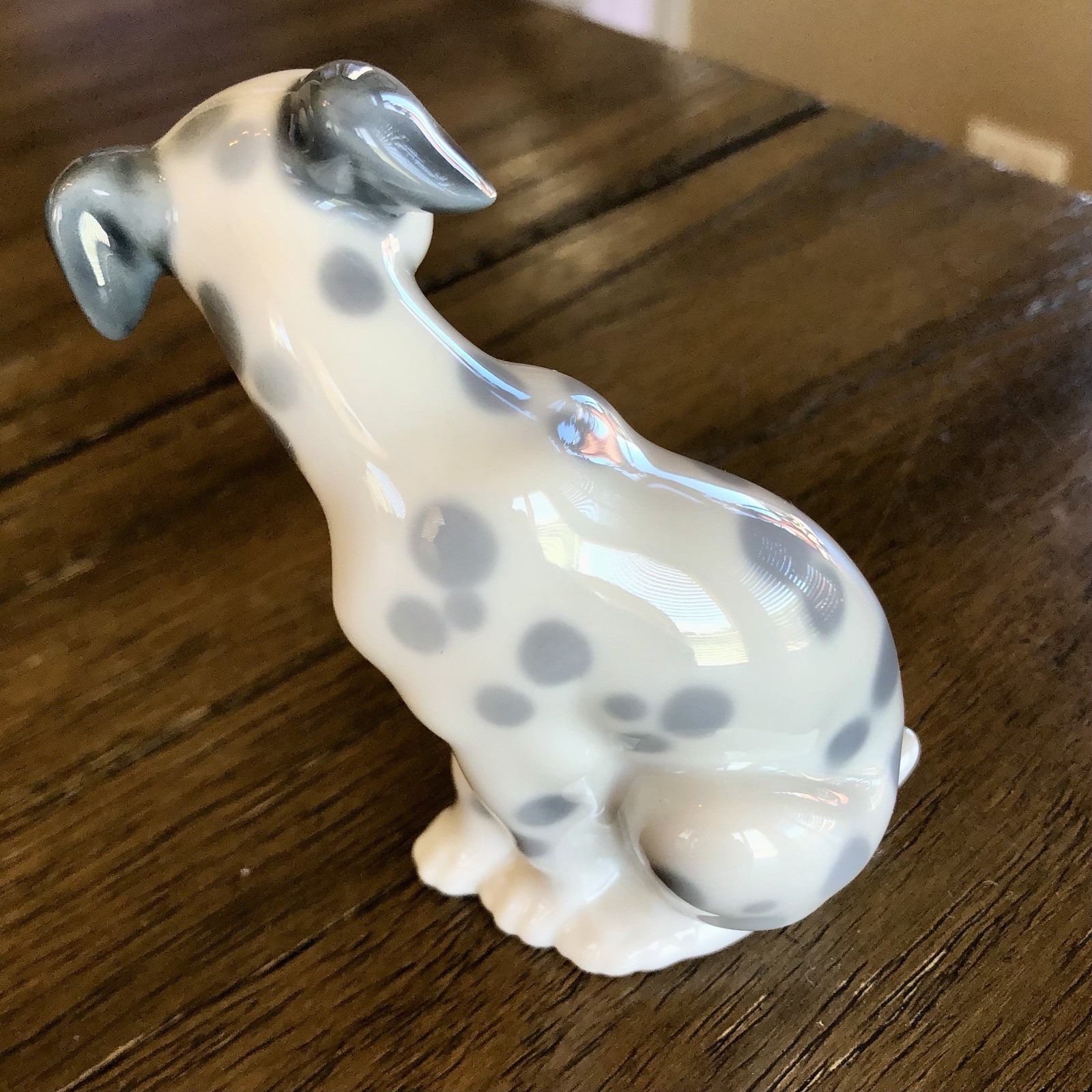 Lladró Porcelain Dog Figurine – Sitting Puppy – Vintage 1985–1995 – Hand Made in