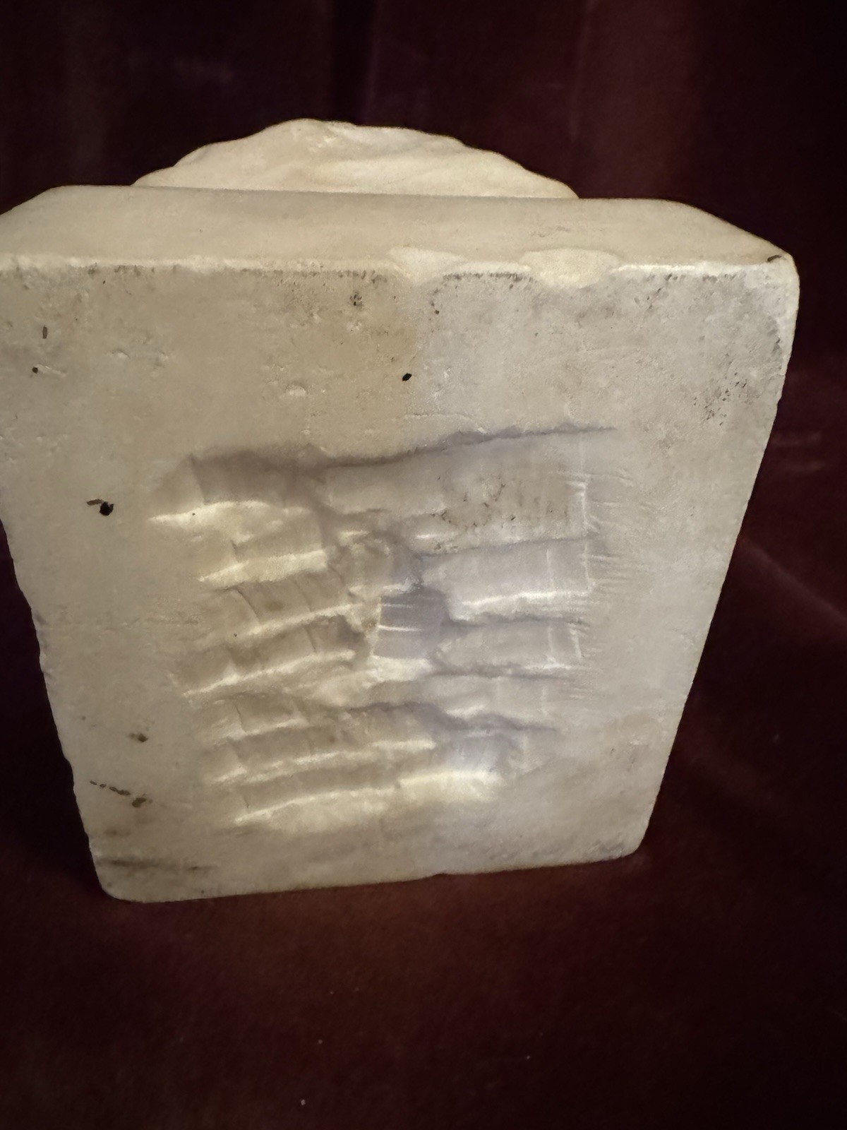 Large Hand Carved 17” Alabaster Statue of Dante Alighieri Early 20th Century