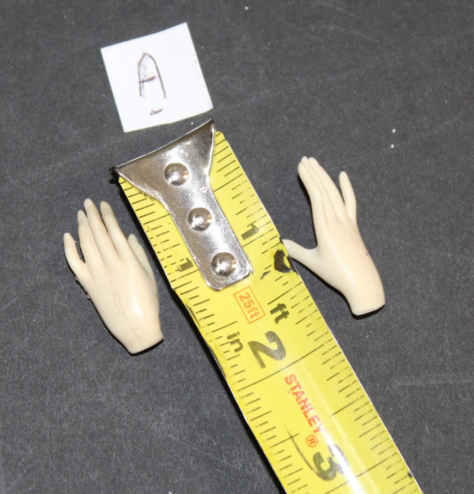 Art Deco Figurine Hands,replacements ,England, Antique resin . a pair