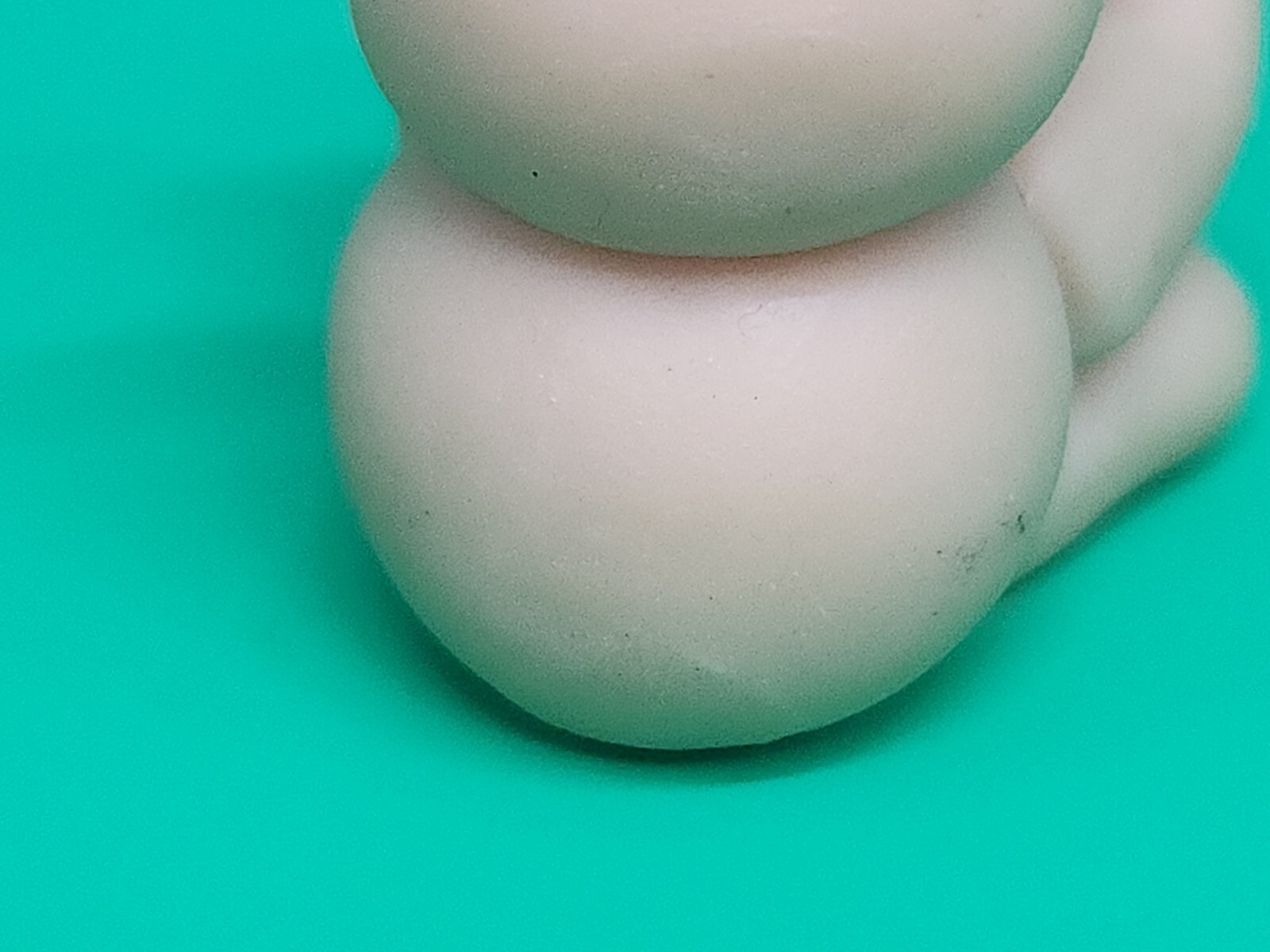 Vintage 1981 Polymer Clay Miniature Bear Puppy Dog Toy Figure Mini Candle Holder