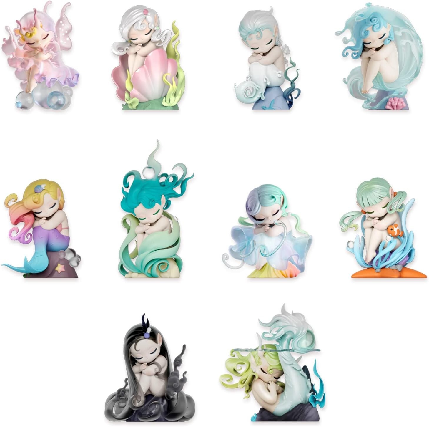 (1) 52TOYS Sleep Sea Elves SEA ANEMONE Ocean Blind Box Figure New US Seller