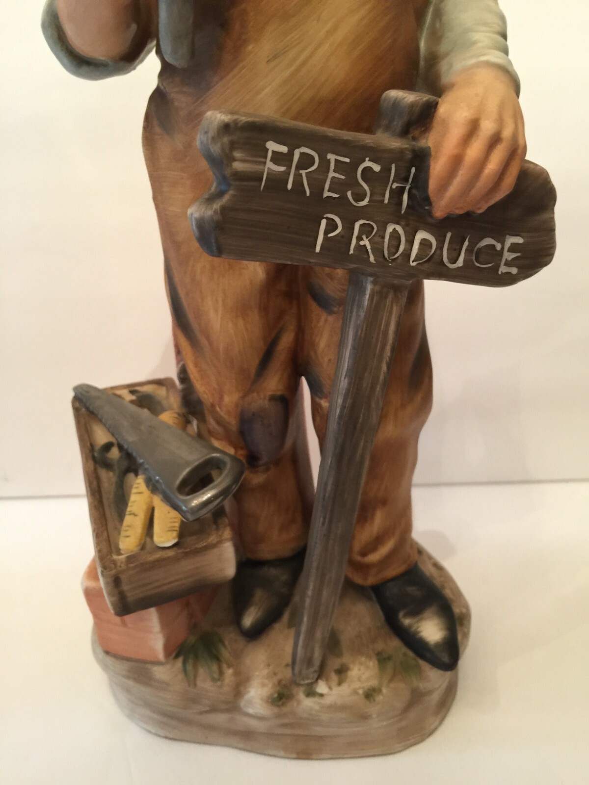 Vintage Norleans Farmhouse Old Farmers Fresh Produce Fall Harvest Porcelain