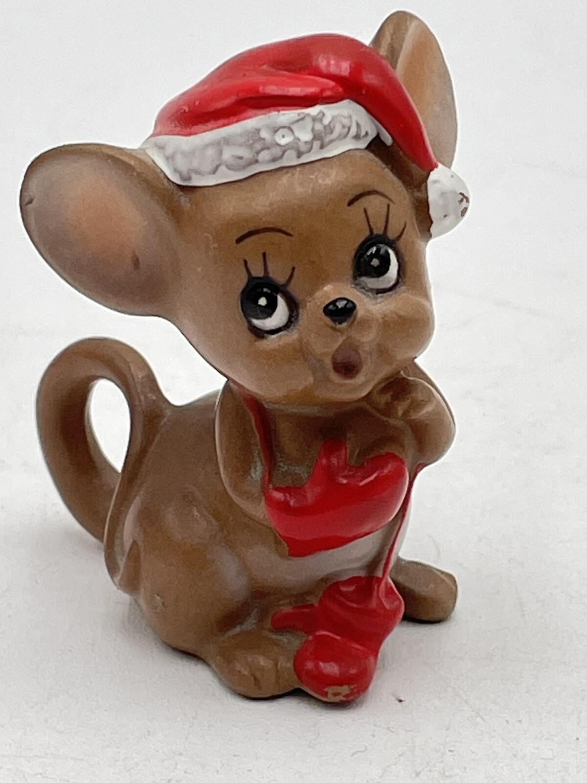 JOSEF ORIGINALS 🎀 Christmas MOUSE VILLAGE SERIES Santa Hat & Mittens Gloves
