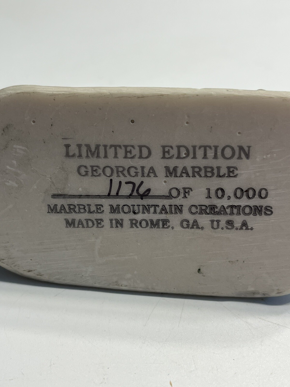 Georgia Marble John Deere Carved Tractor Figurine Ltd Ed