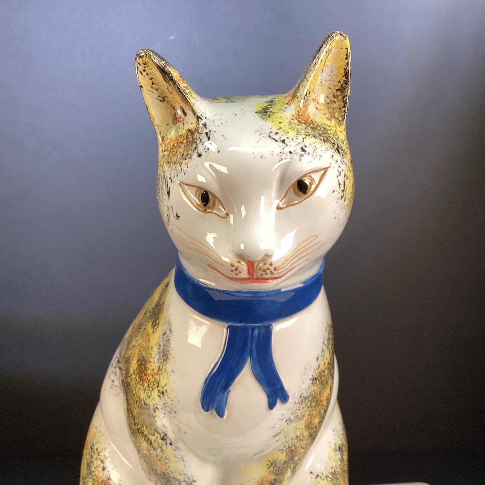 Large Ceramic Victorian Style Cat Figurine Italy Metropolitan Museum of Art READ