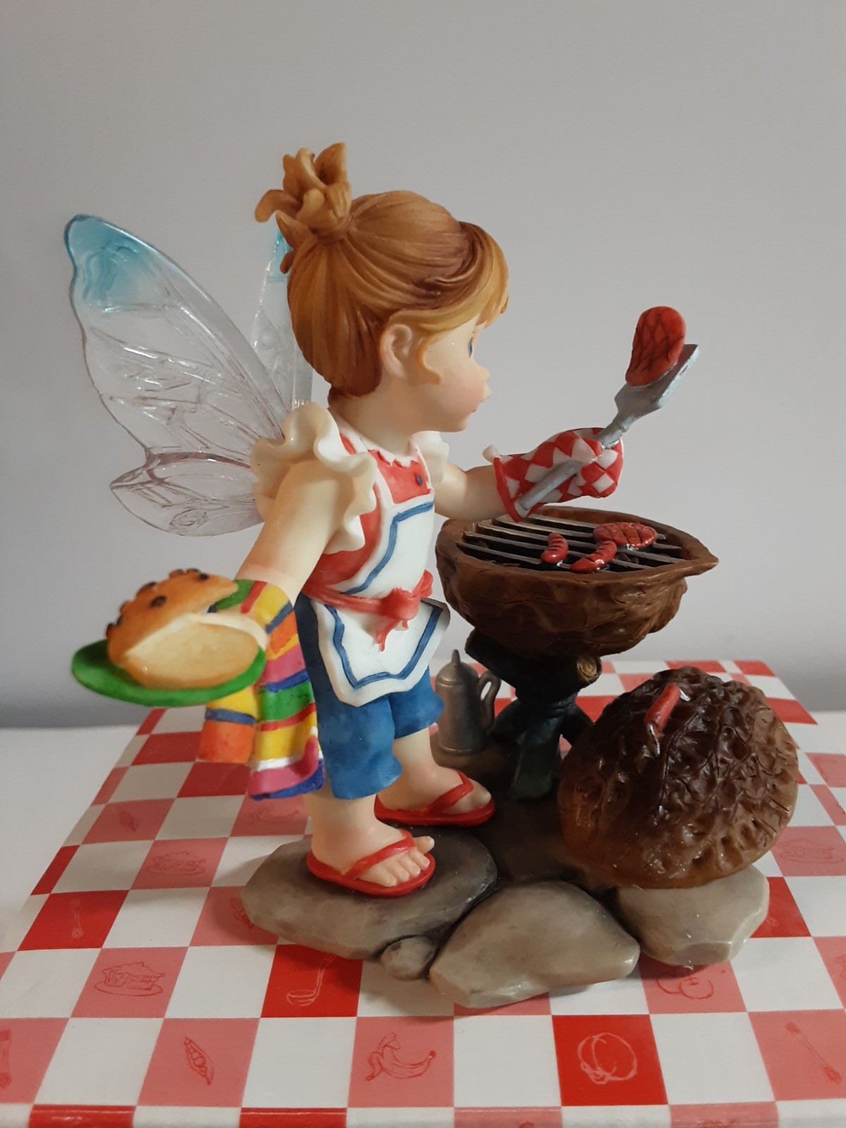 Enesco My Little Kitchen Fairies 2008 Father’s Day Cookout Fairie 4013237 W/Box