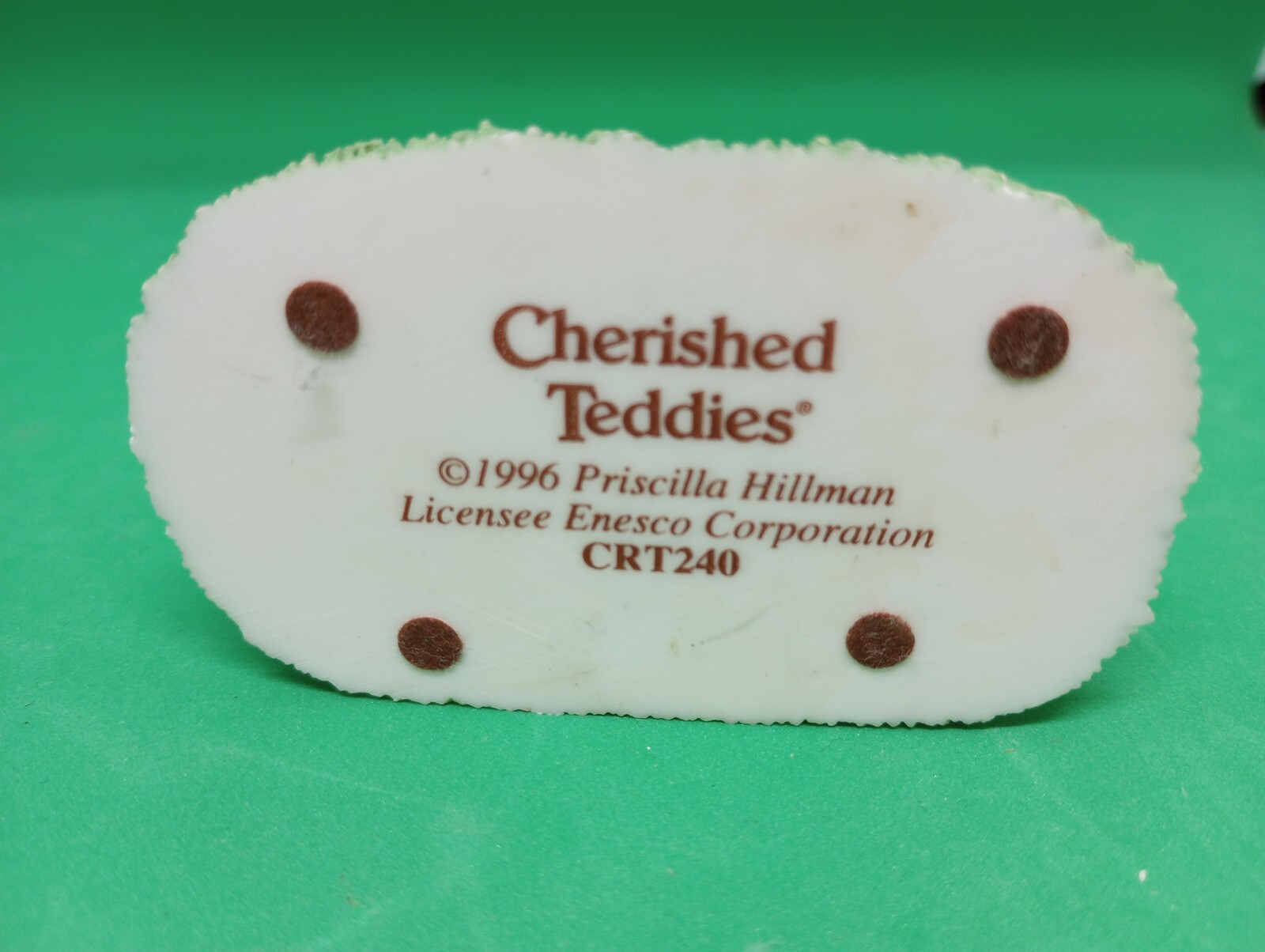 Enesco . Cherished Teddies . 1996. Two Bears on a Bench . CRT240