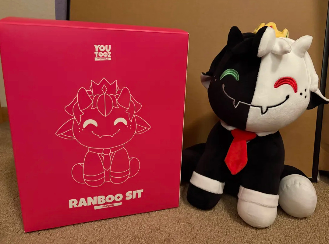 YouTooz Ranboo Sit Plush Stuffed 12” / 1ft Limited Edition Opened Original Box