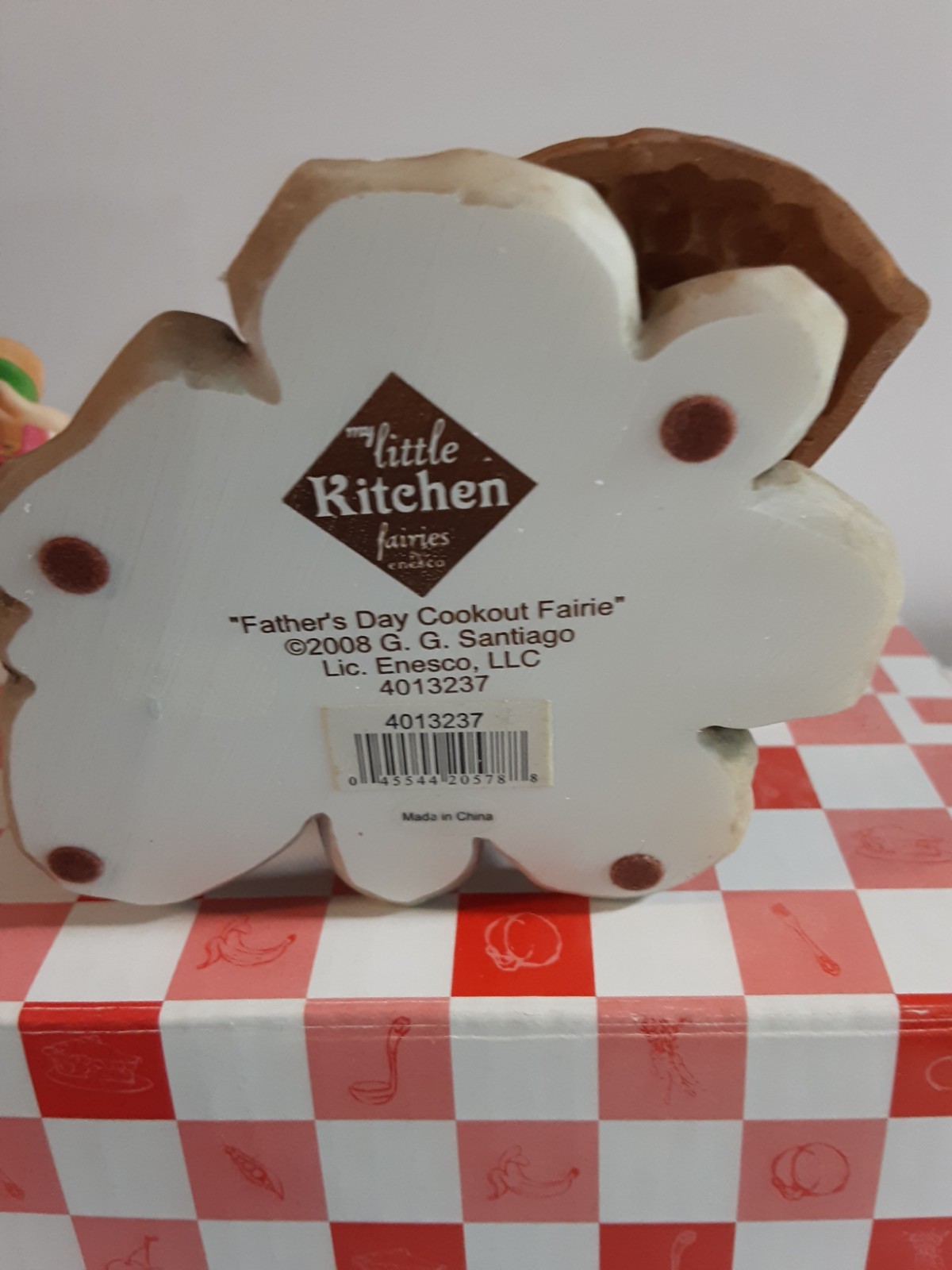 Enesco My Little Kitchen Fairies 2008 Father’s Day Cookout Fairie 4013237 W/Box