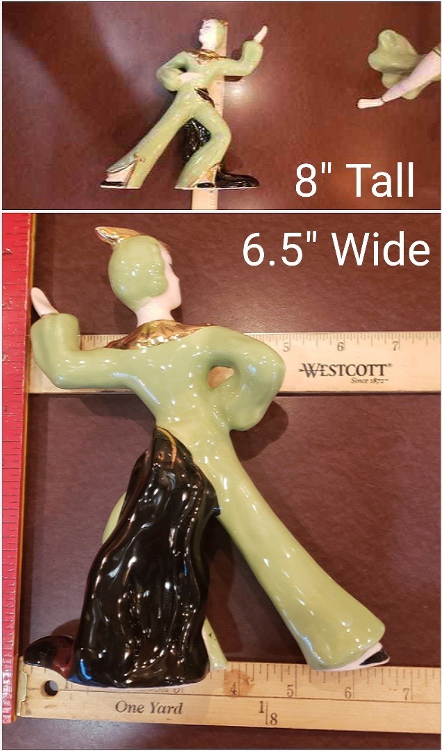 Vintage Napco Japan MCM Exotic Asian Dancers Figurines 8″