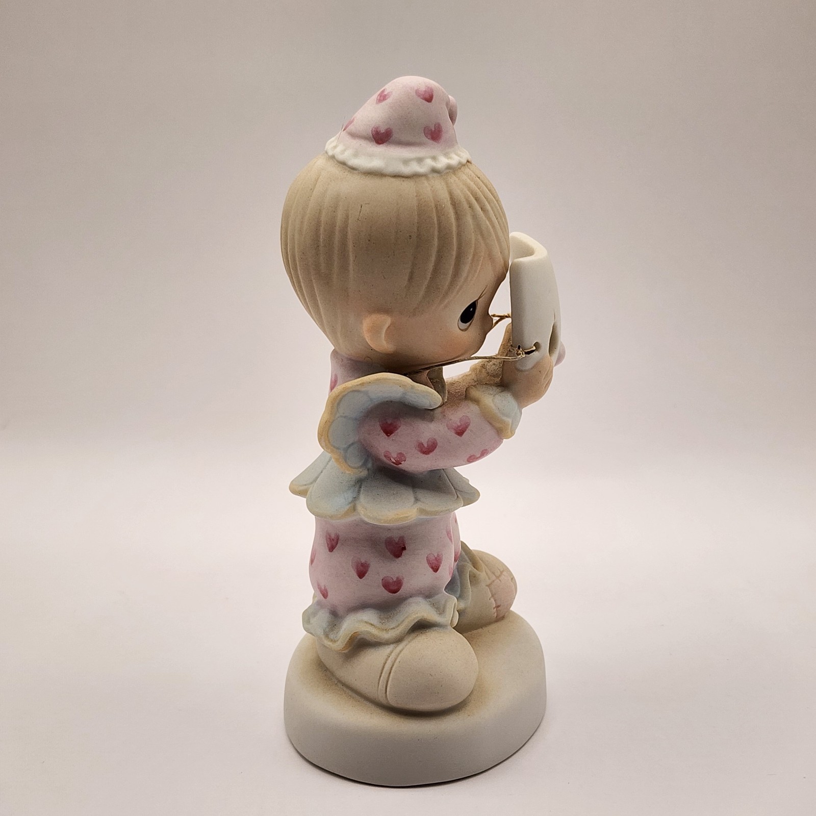 RARE ENESCO PRECIOUS MOMENTS PM-822. PUT ON A HAPPY FACE (1981) Fish Symbol