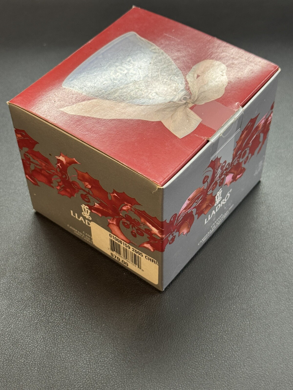 ✅ Lladró 8159; 2005 X-mas Bell; Porcelain Sculpted Bell; MINT In Original Box