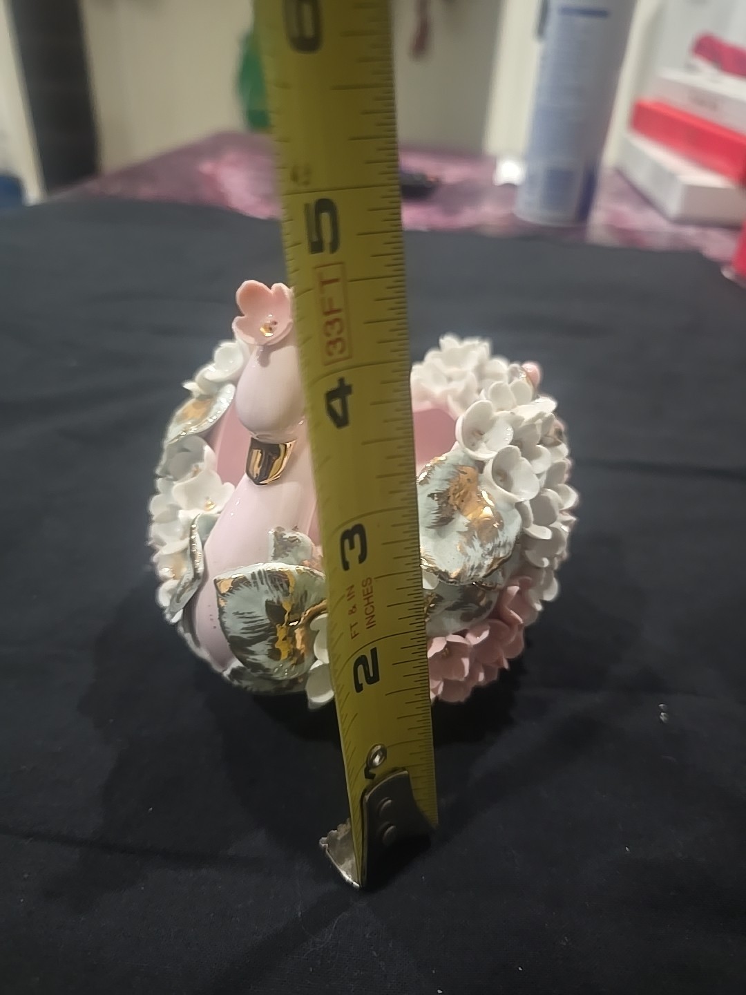 Vintage Elfinware Swan Lefton China Covered In Flower – K8055 Hand Painted