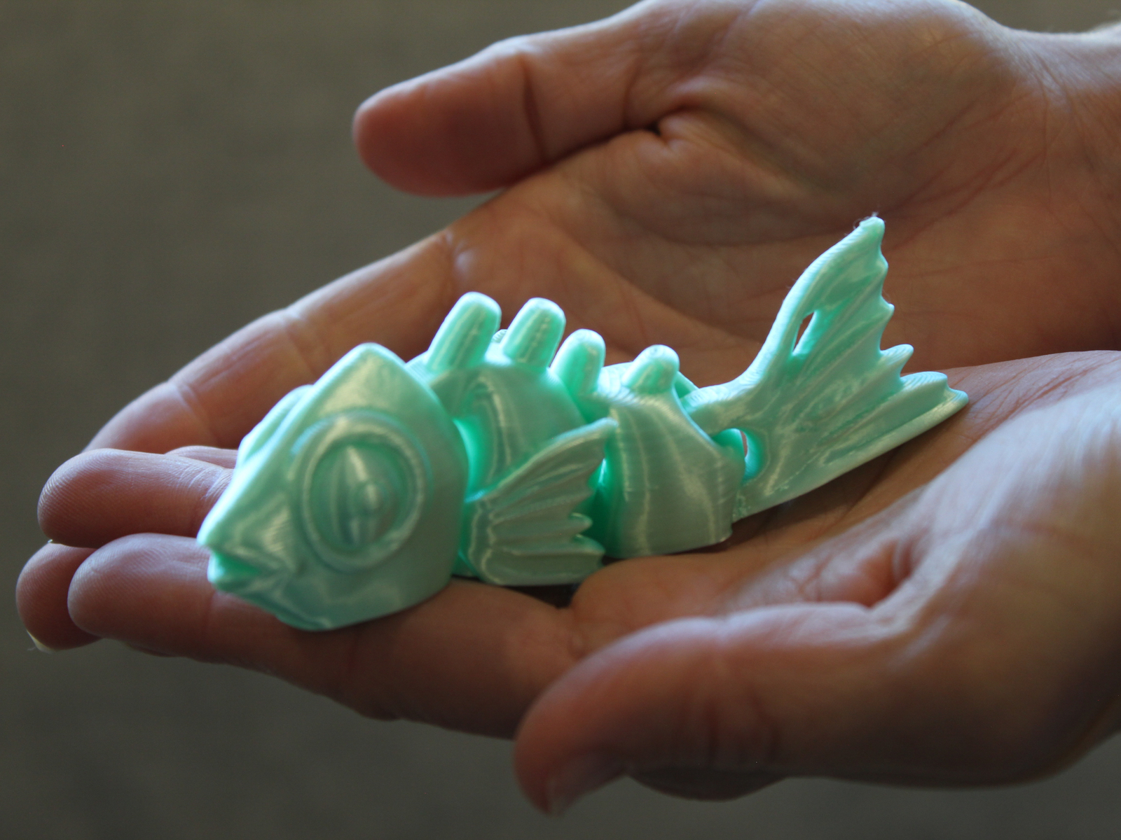 3D Printed Fish Figurine – Detailed Aquatic Decor for Hom