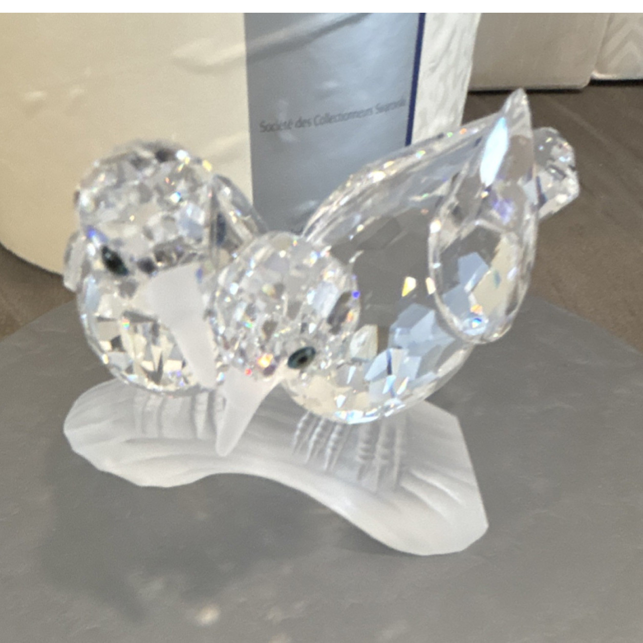 Swarovski SCS 1989 Turtledove Crystal Figurine by Max Schreck Limited Edition