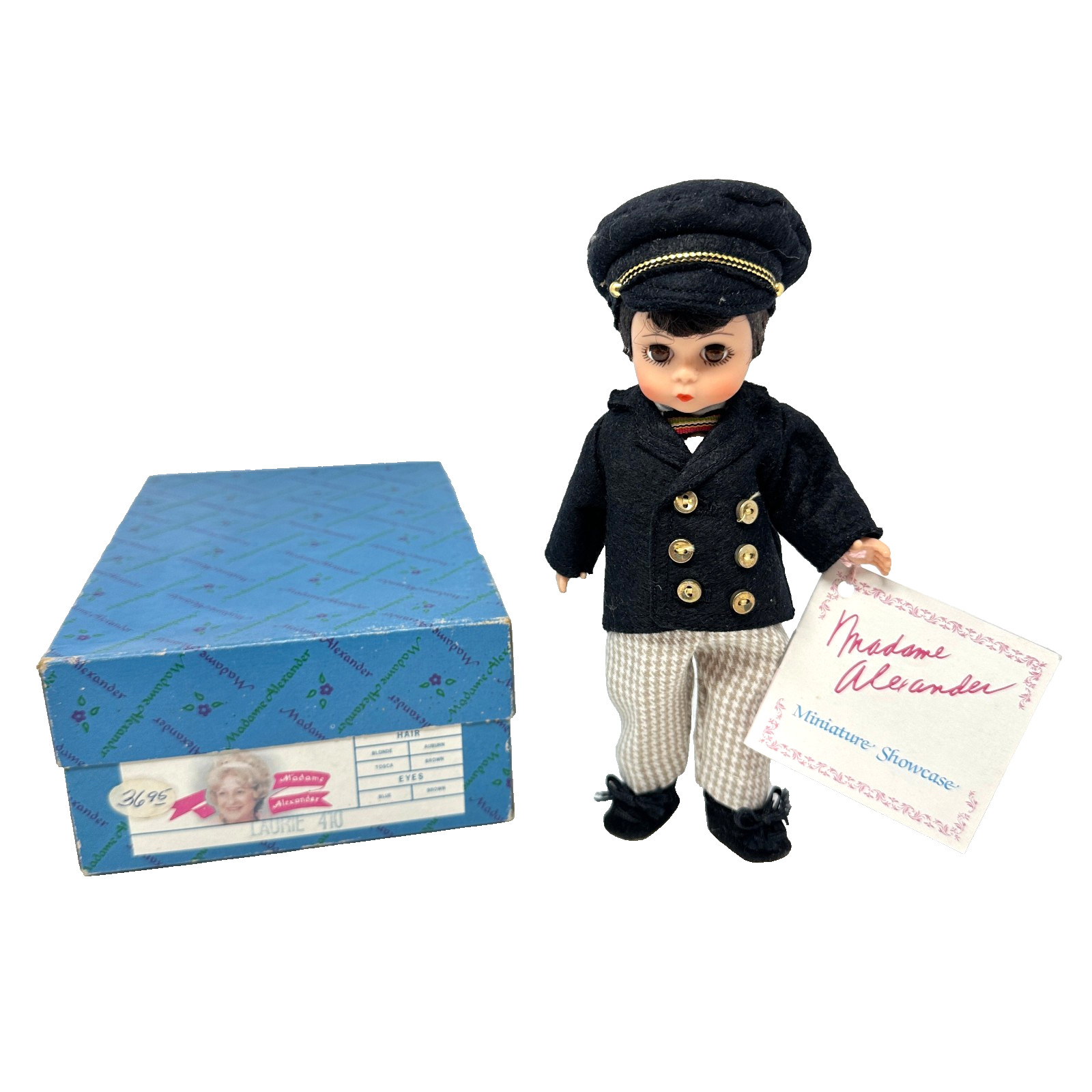 Vintage Madame Alexander Laurie #410 Little Women Miniature Showcase Doll Box