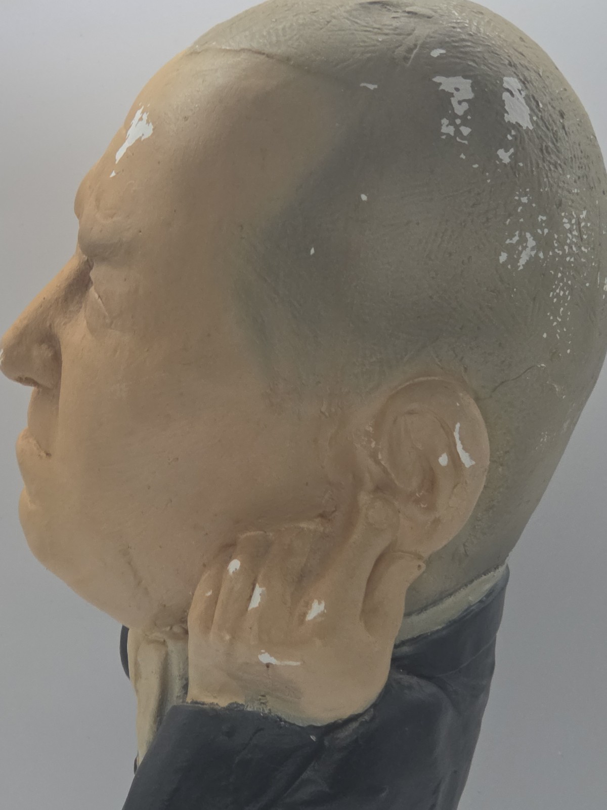 Vintage 1980 Curly Howard of The Three Stooges Esco Chalkware Statue