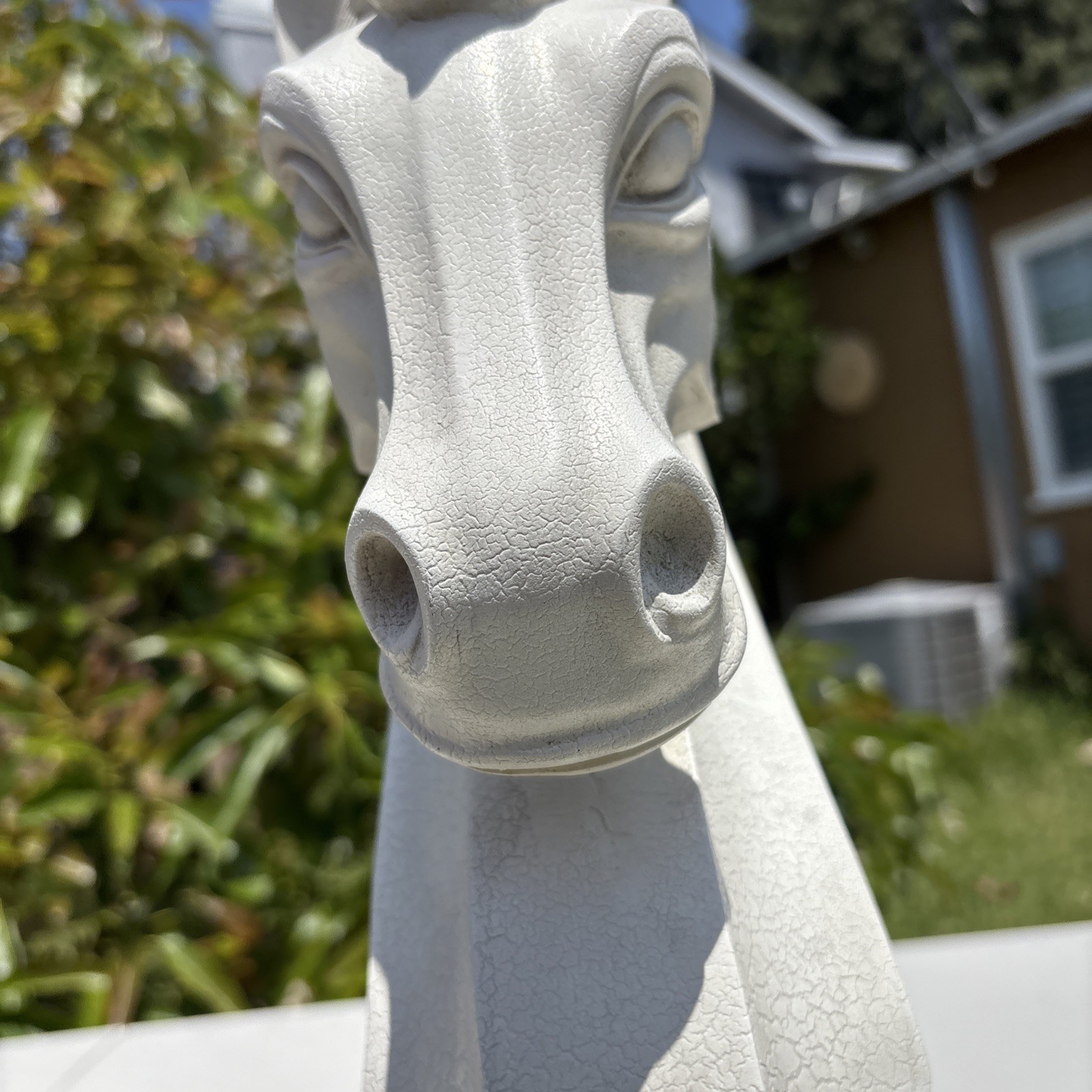 RARE Unicorn Bust Statue TMS 2005 Beautifully Detailed Seashell Mane 19″ 9lb