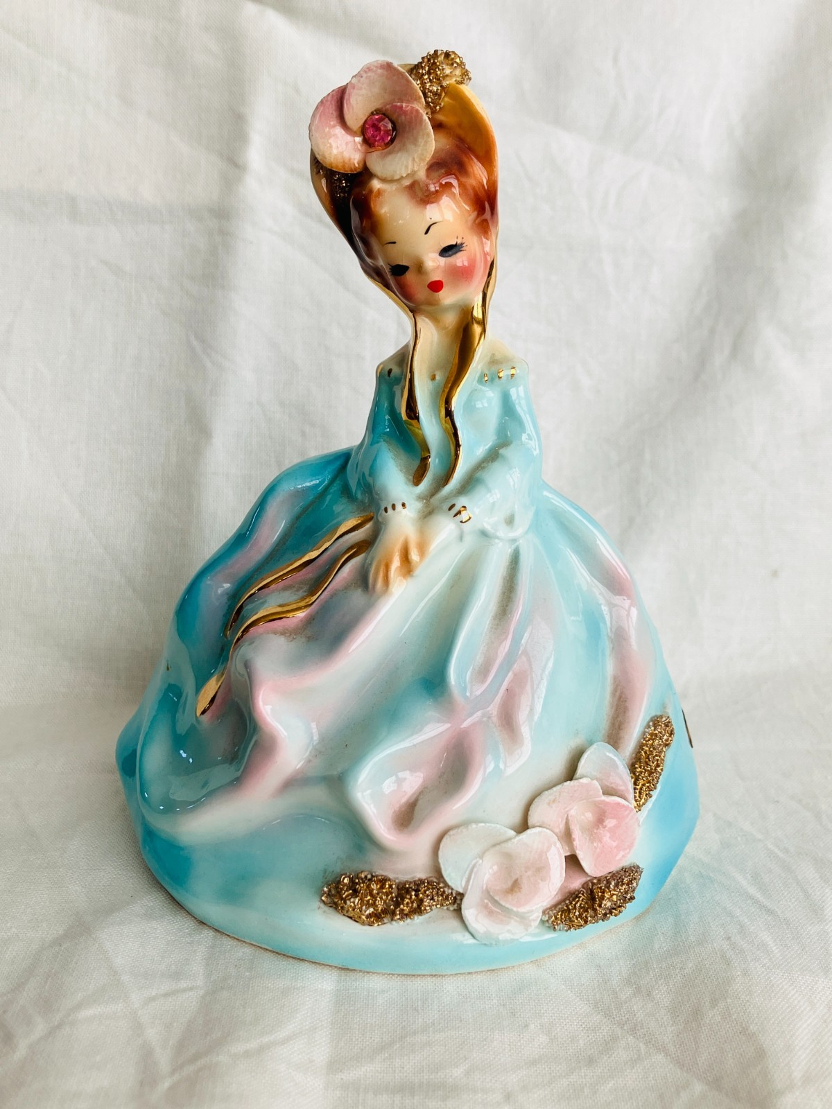 Josef Originals GAIL The Garden Party Series Blue Dress 5” Figurine 240