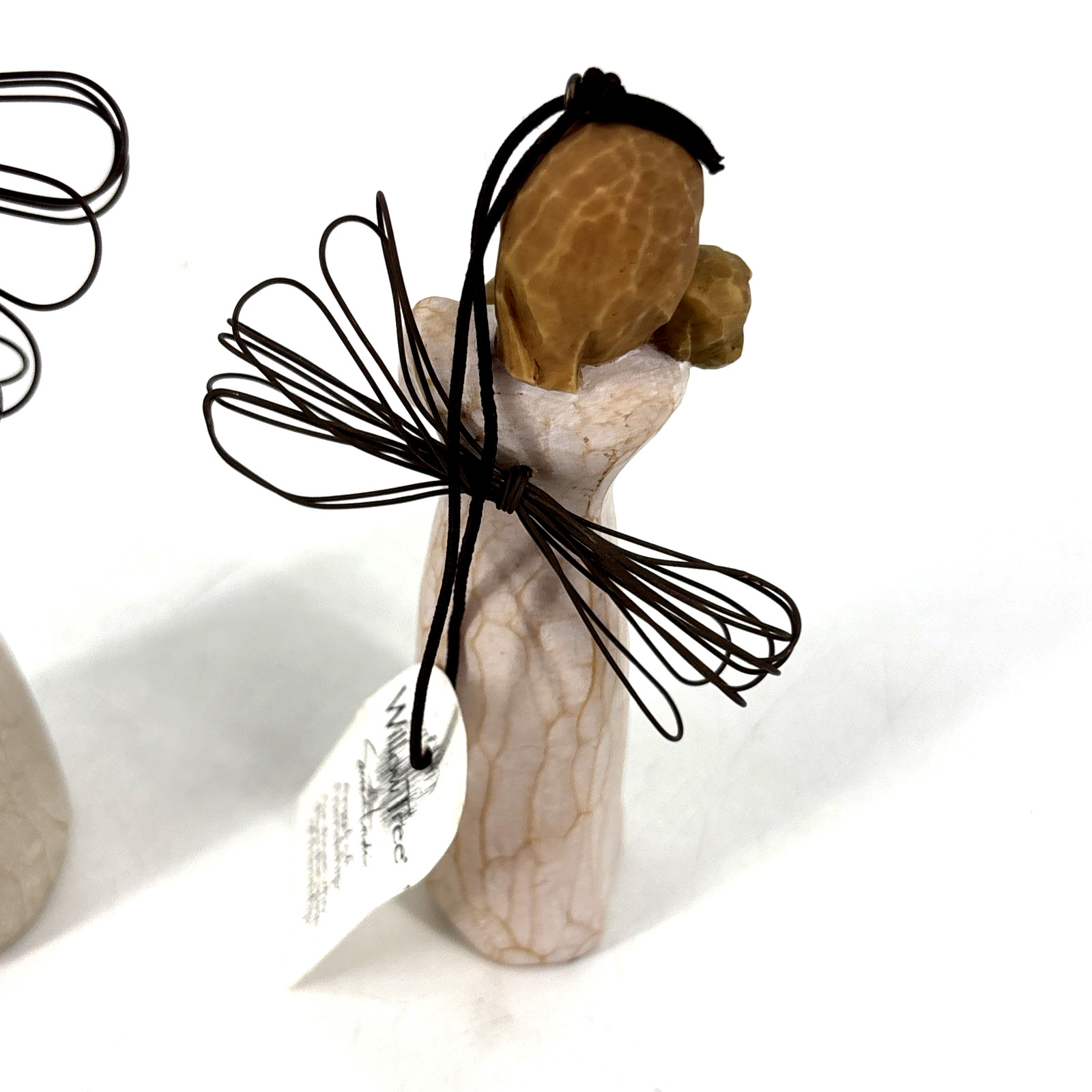 Willow Tree ANGEL of FRIENDSHIP Lot Carrying Puppy by Susan Lordi Big 5” Small 4