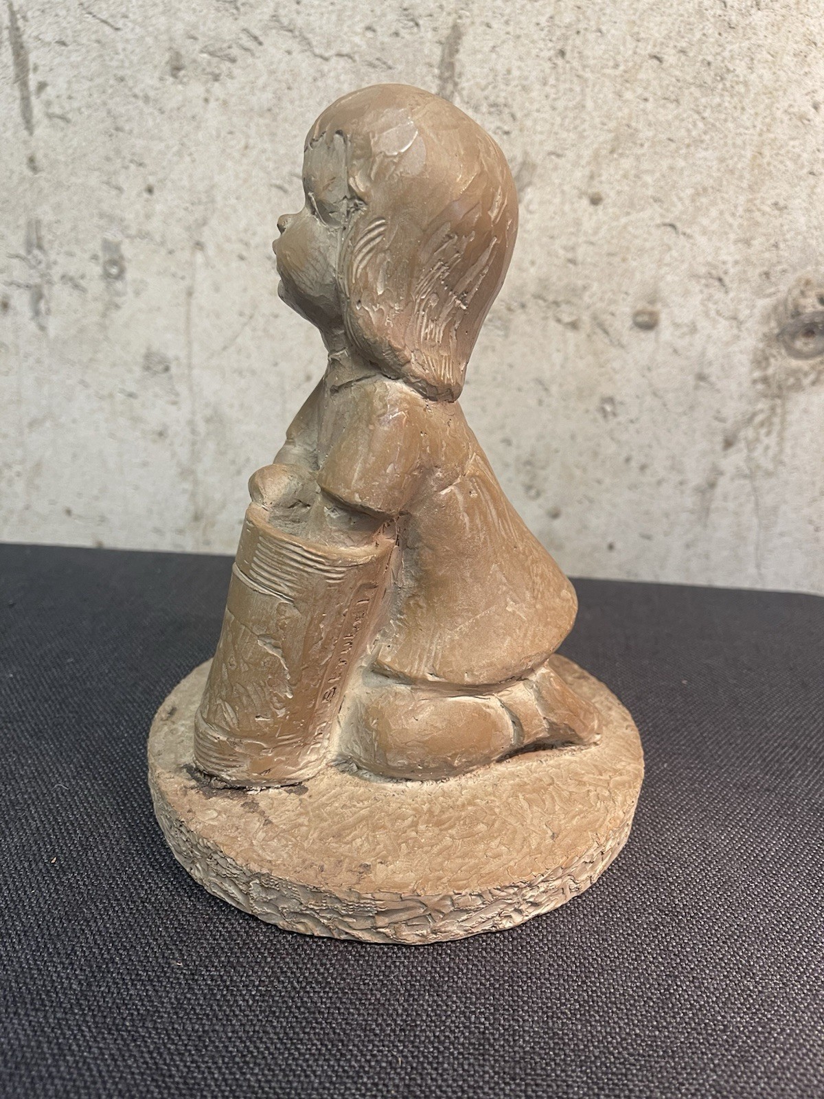 Haeger Pottery , Vintage 1970’s Marty Strubel Figurine: Girl With Bucket