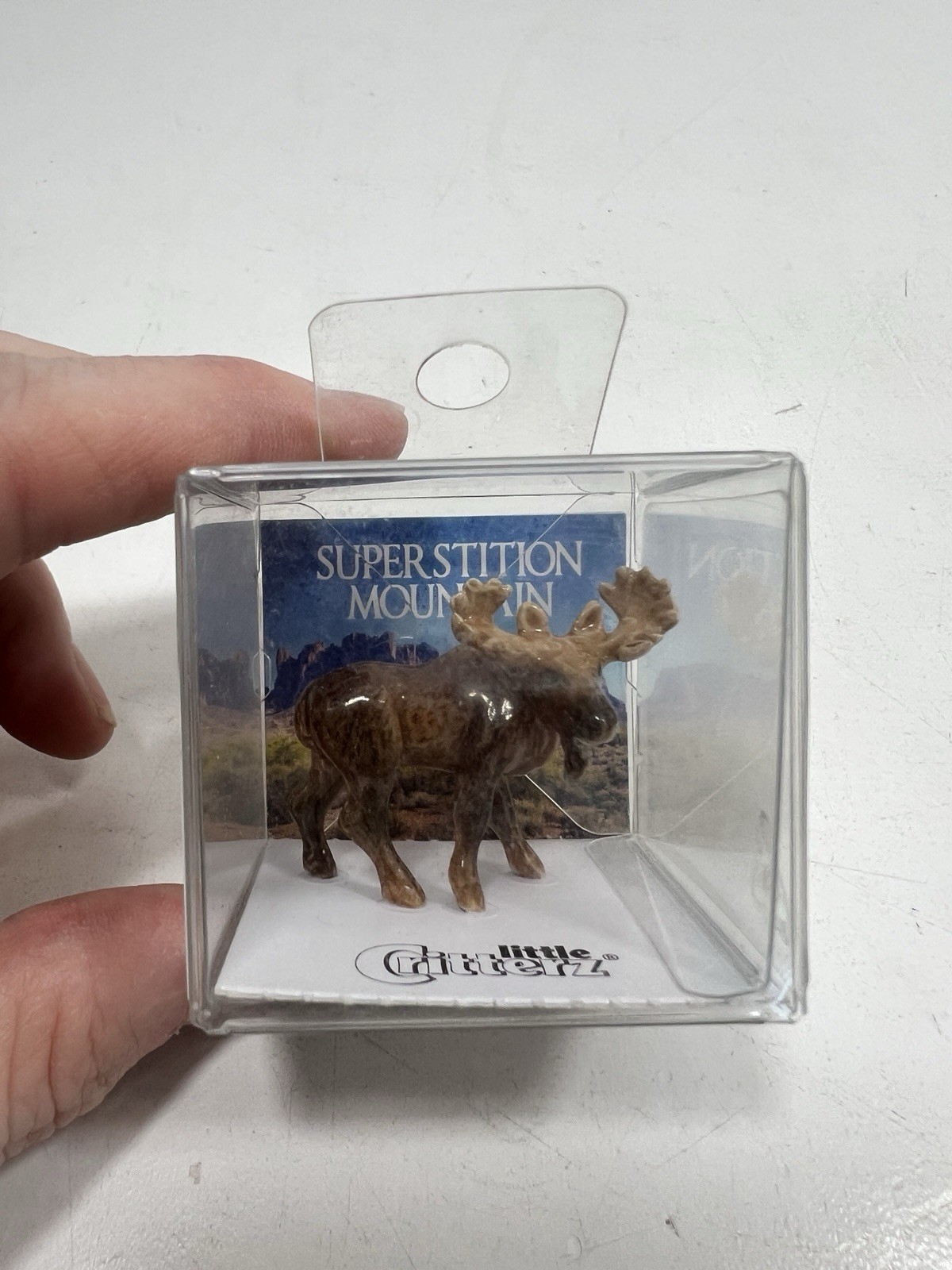 Little Critterz Forest Animal Moose “Bull” Porcelain Figurine
