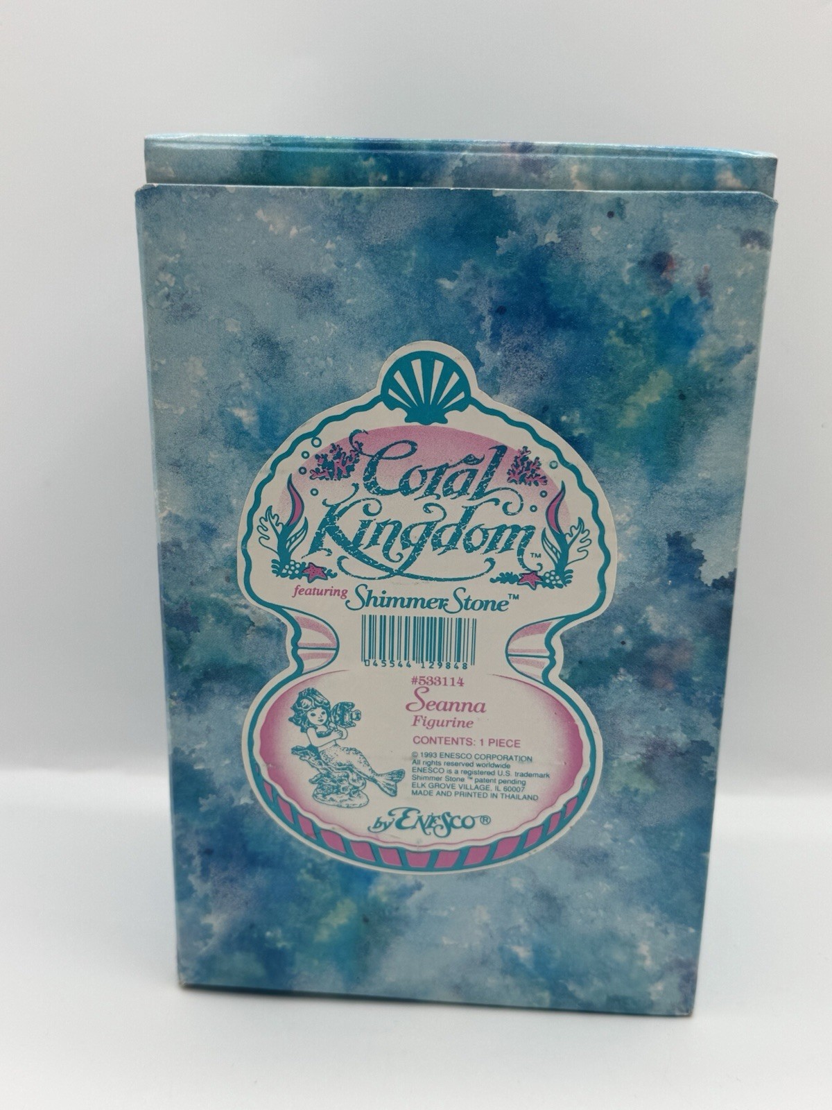 Coral Kingdom “Seanna” 1993 Enesco Mermaid and Fish Figurine