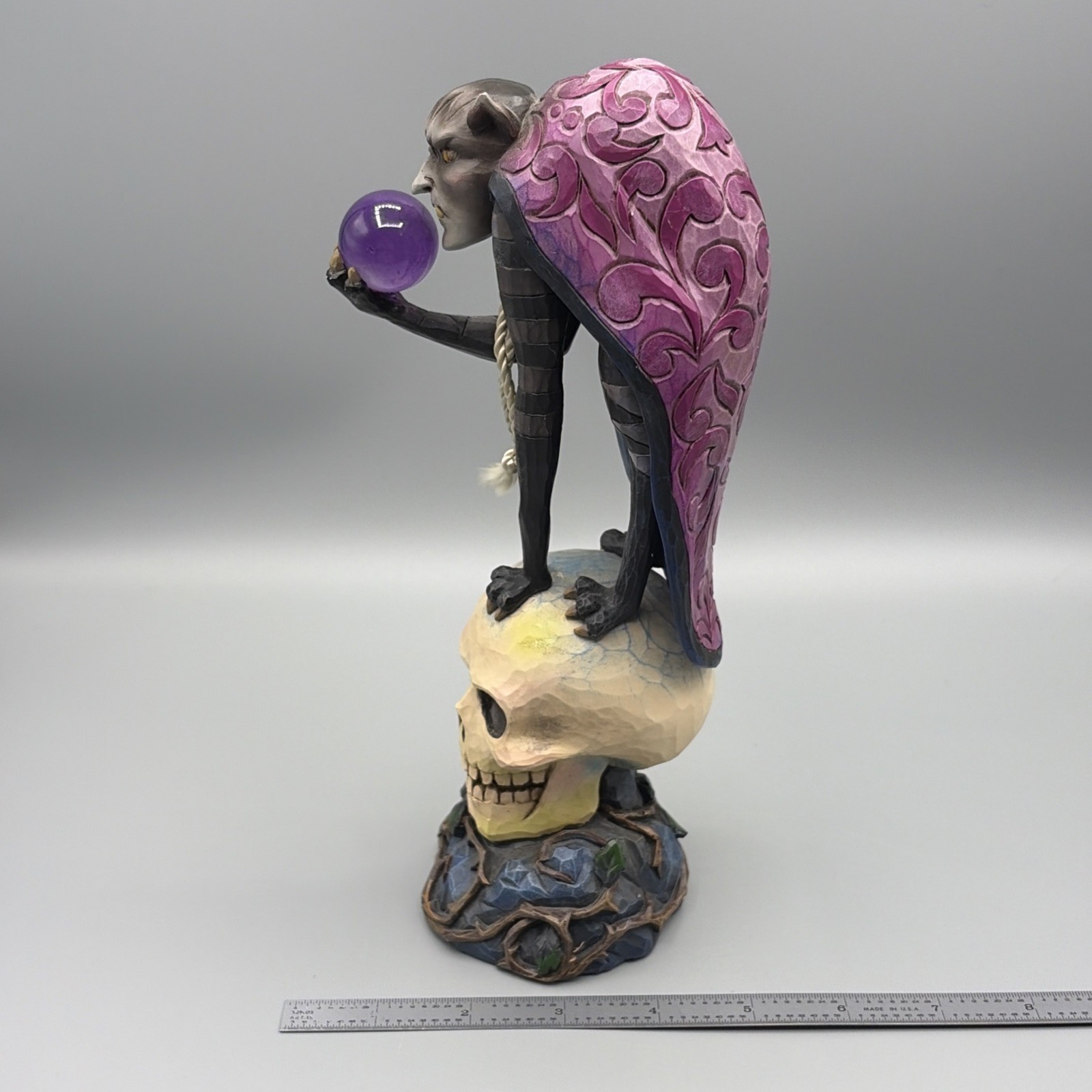 Jim Shore 2009 Heartwood Creek DEMON DARK Demon On Skull Figurine 4014442KBC