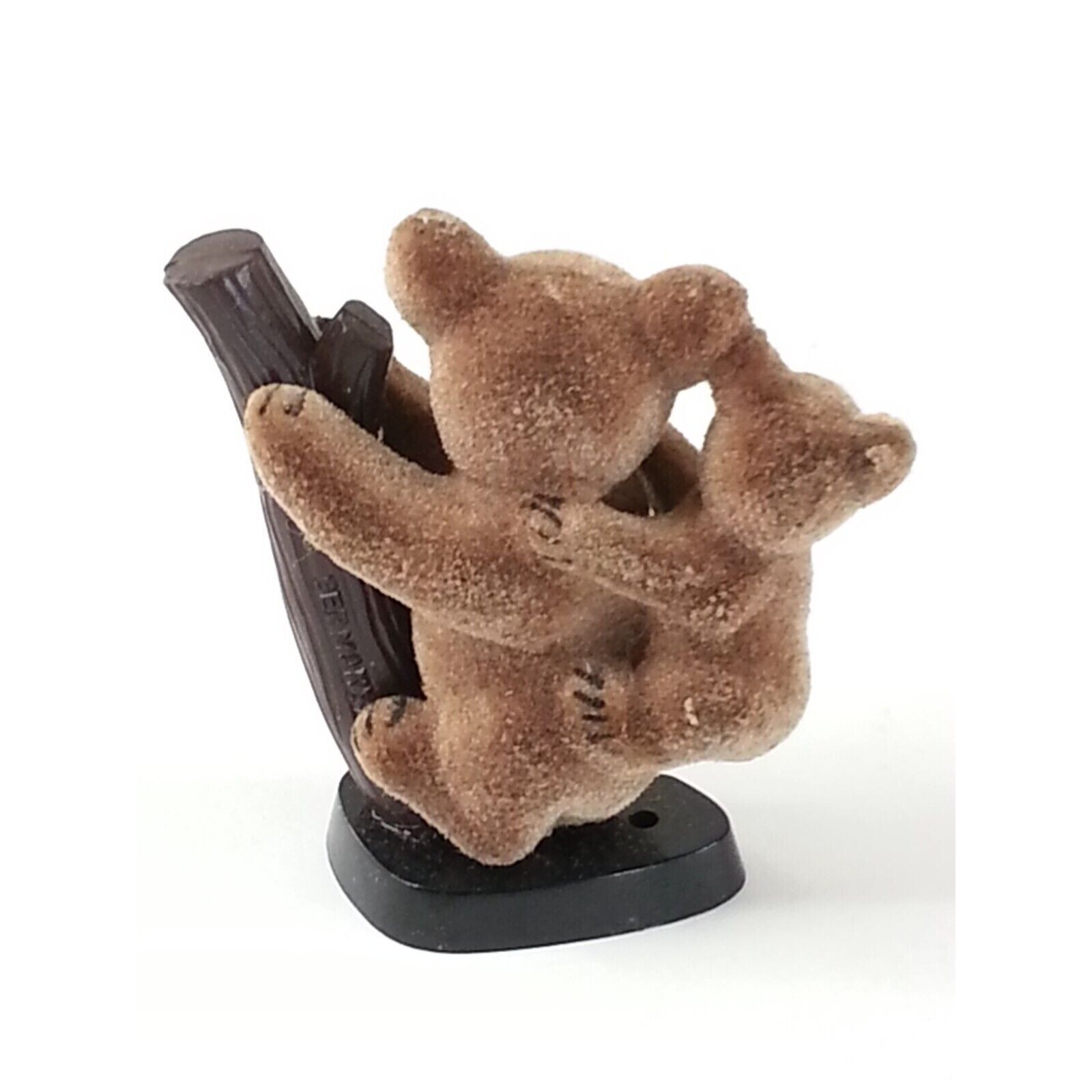 Sm Vintage Koala On Branch Trinket Gift Soft Fuzzy On Outside Figurine Germany