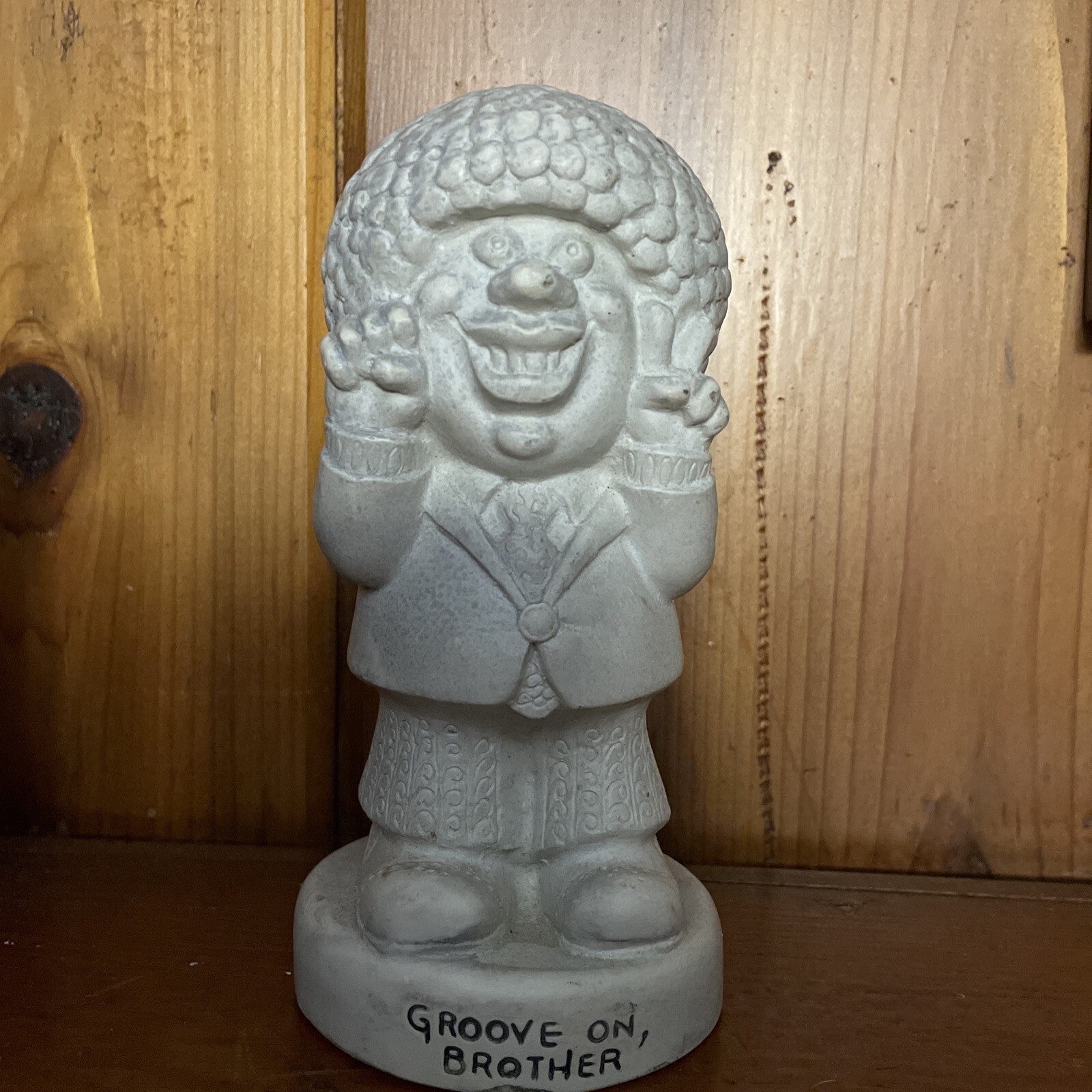 Vintage 1972 American Greetings Groove On Brother Figurine RARE Funky Cute 70s