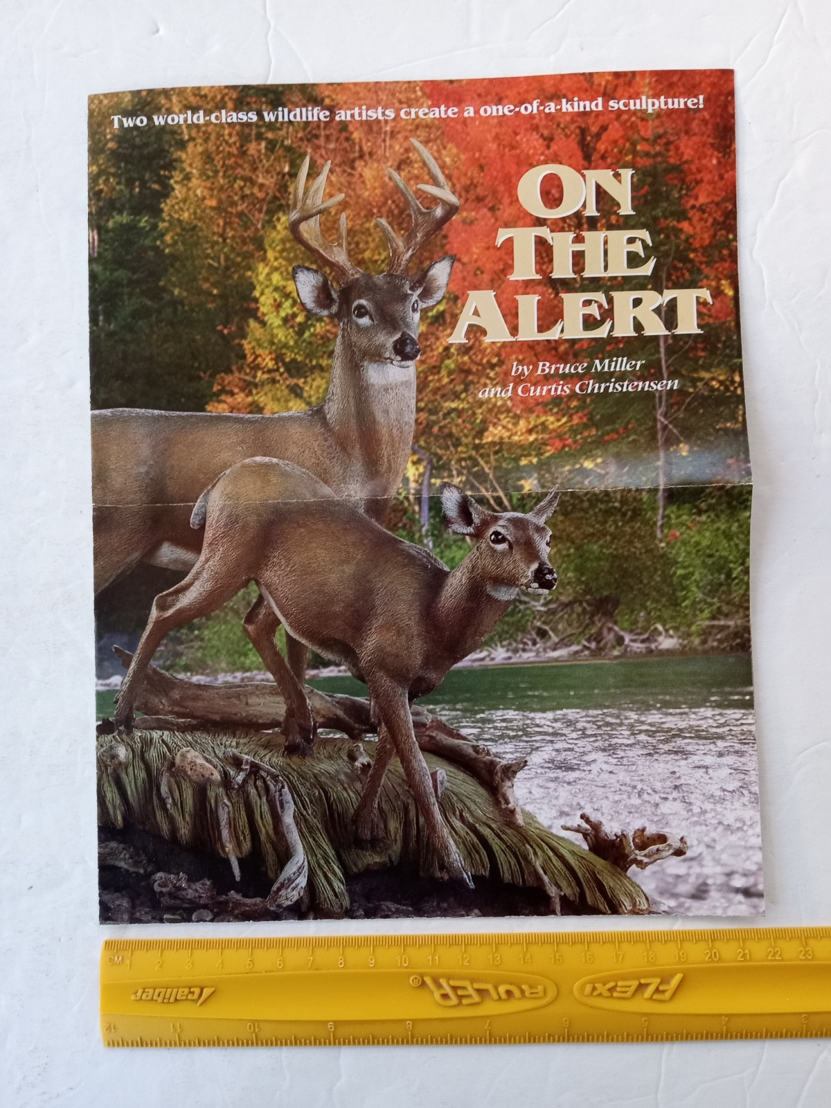 Danbury Mint ON THE ALERT Whitetail Deer Miller & Christensen PAPER BROCHURE