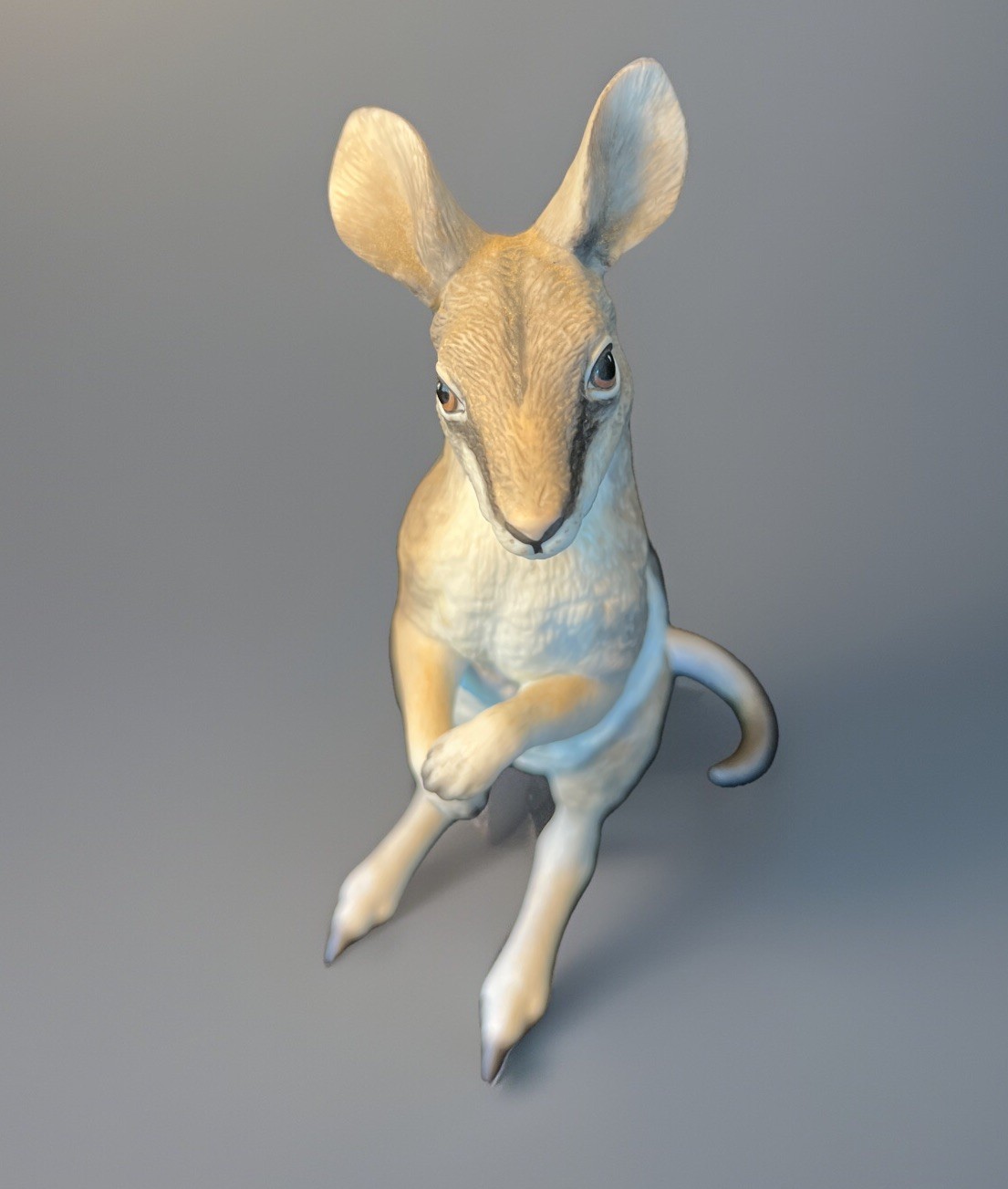 Lenox Brindled Nail-Tailed Wallaby Smithsonian Collection 1993 Porcelain Vintage